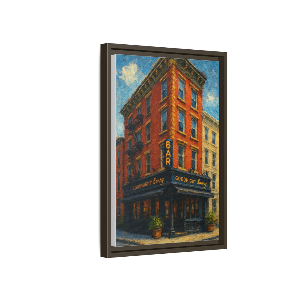 Goodnight Sonny — Restaurant Print | Matte Canvas + Wooden Frame