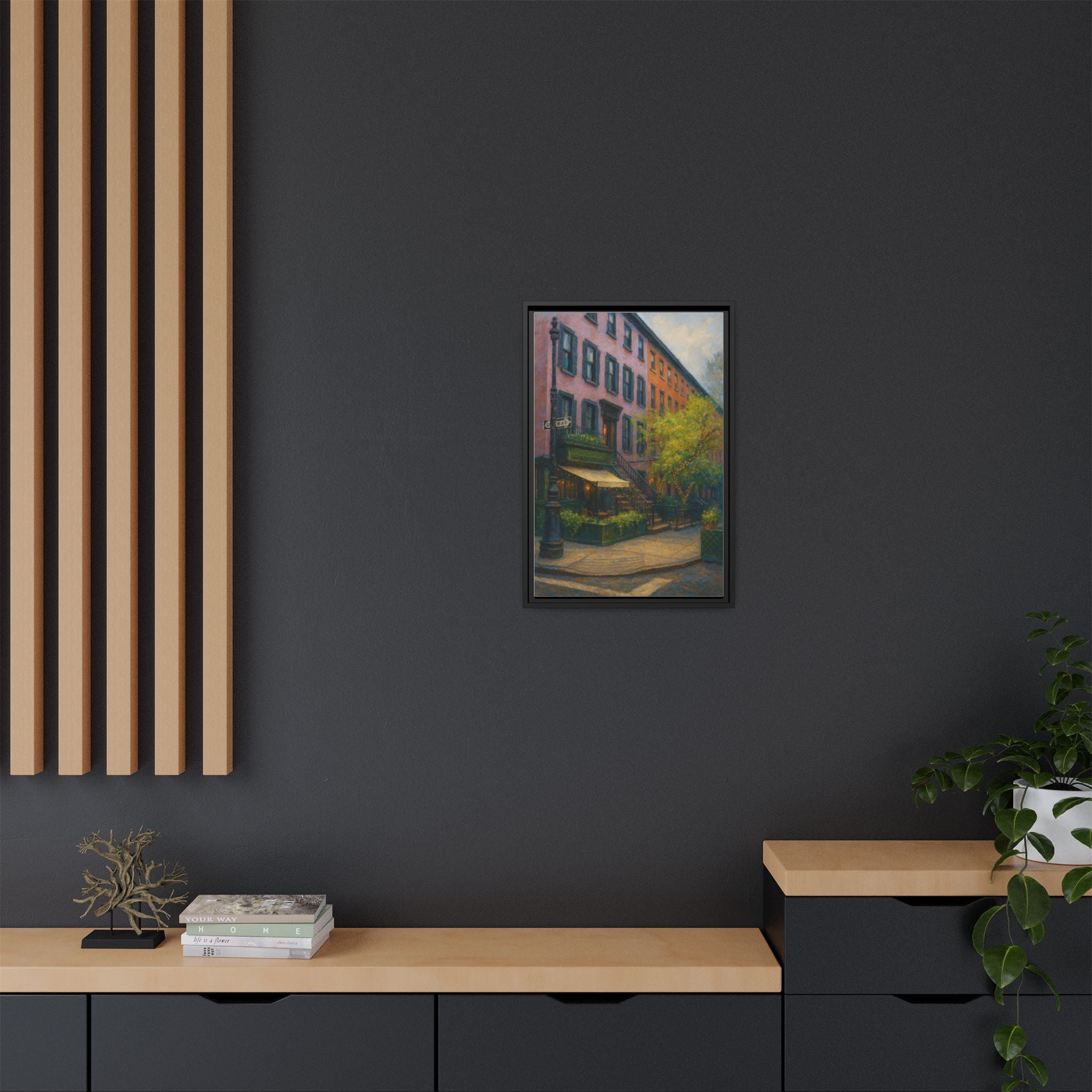 The Waverly Inn — Restaurant Print | Matte Canvas + Wooden Frame