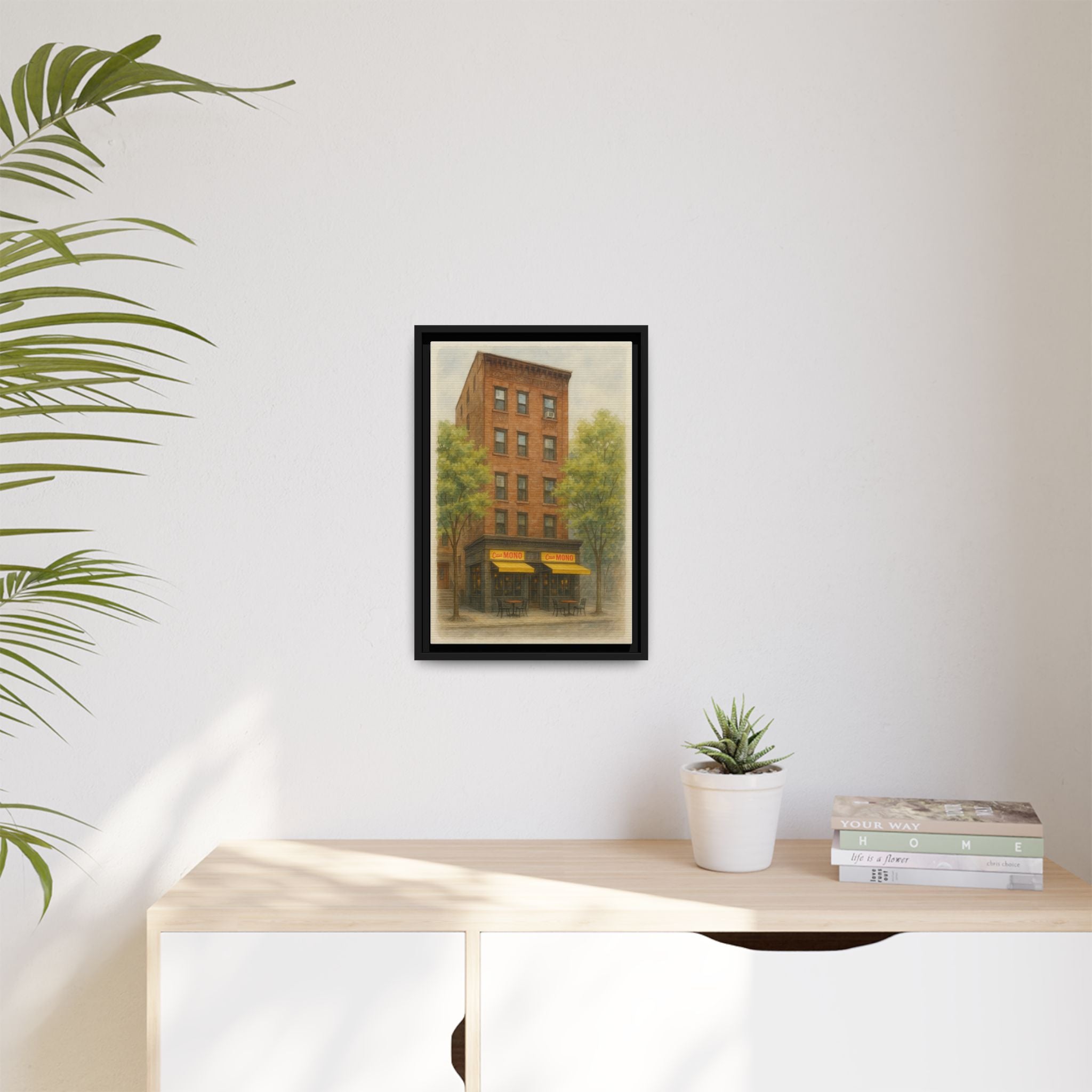 Casa Mono — Restaurant Print | Matte Canvas + Wooden Frame