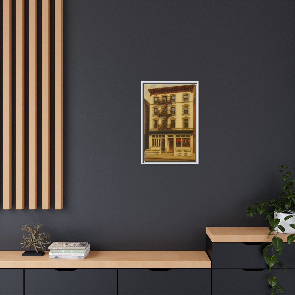 Frank — Restaurant Print | Matte Canvas + Wooden Frame