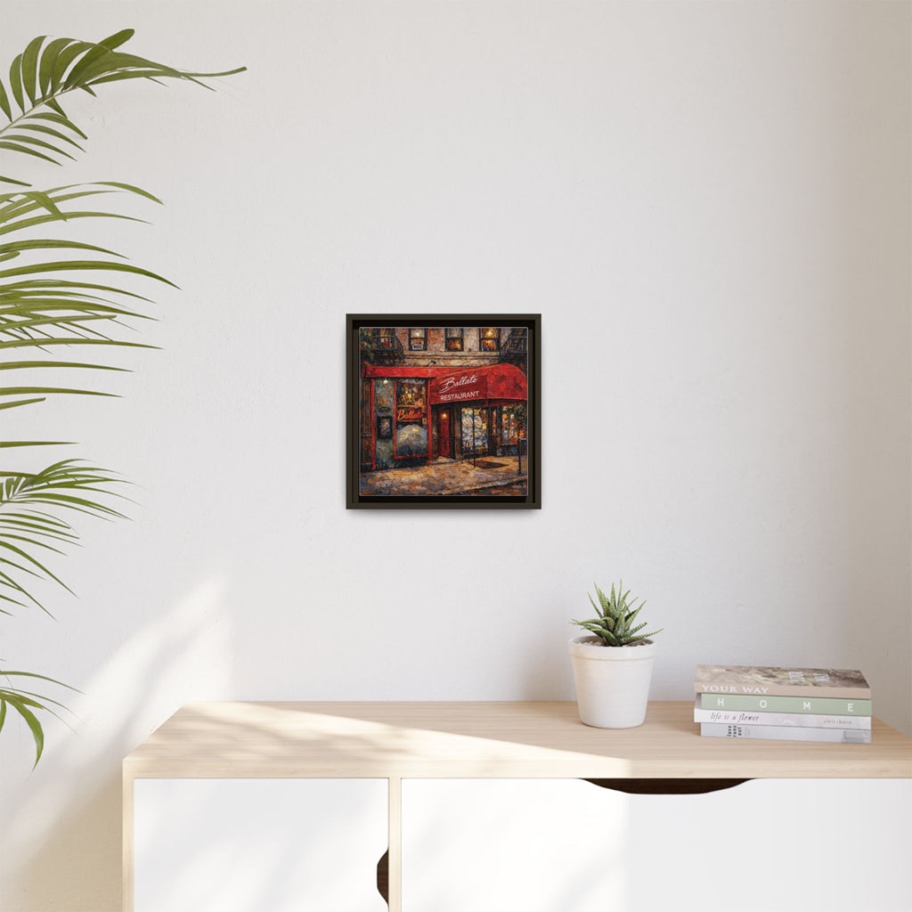 Emilio's Ballato — Restaurant Print | Matte Canvas + Wooden Frame