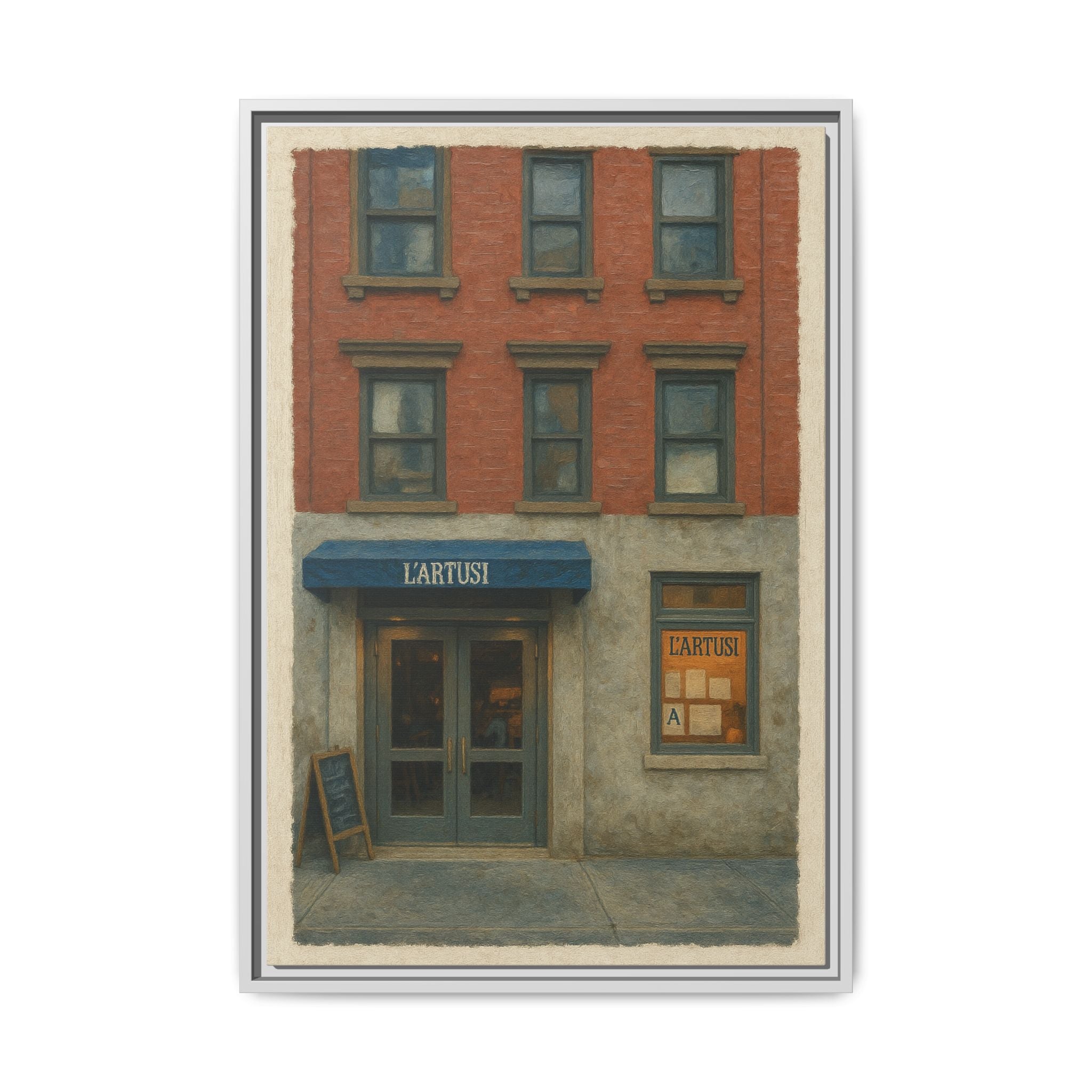 L'Artusi — Restaurant Print | Matte Canvas + Wooden Frame