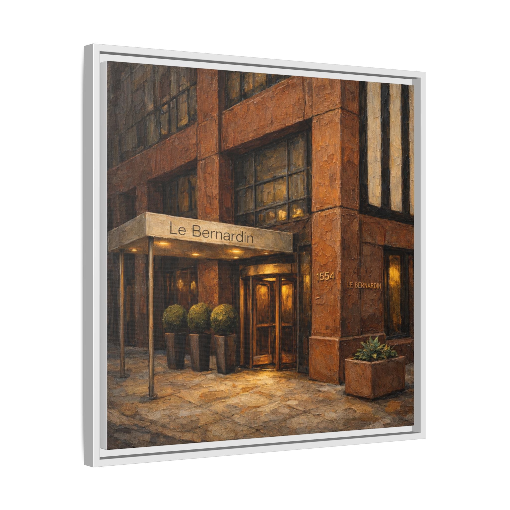 Le Bernardin — Restaurant Print | Matte Canvas + Wooden Frame
