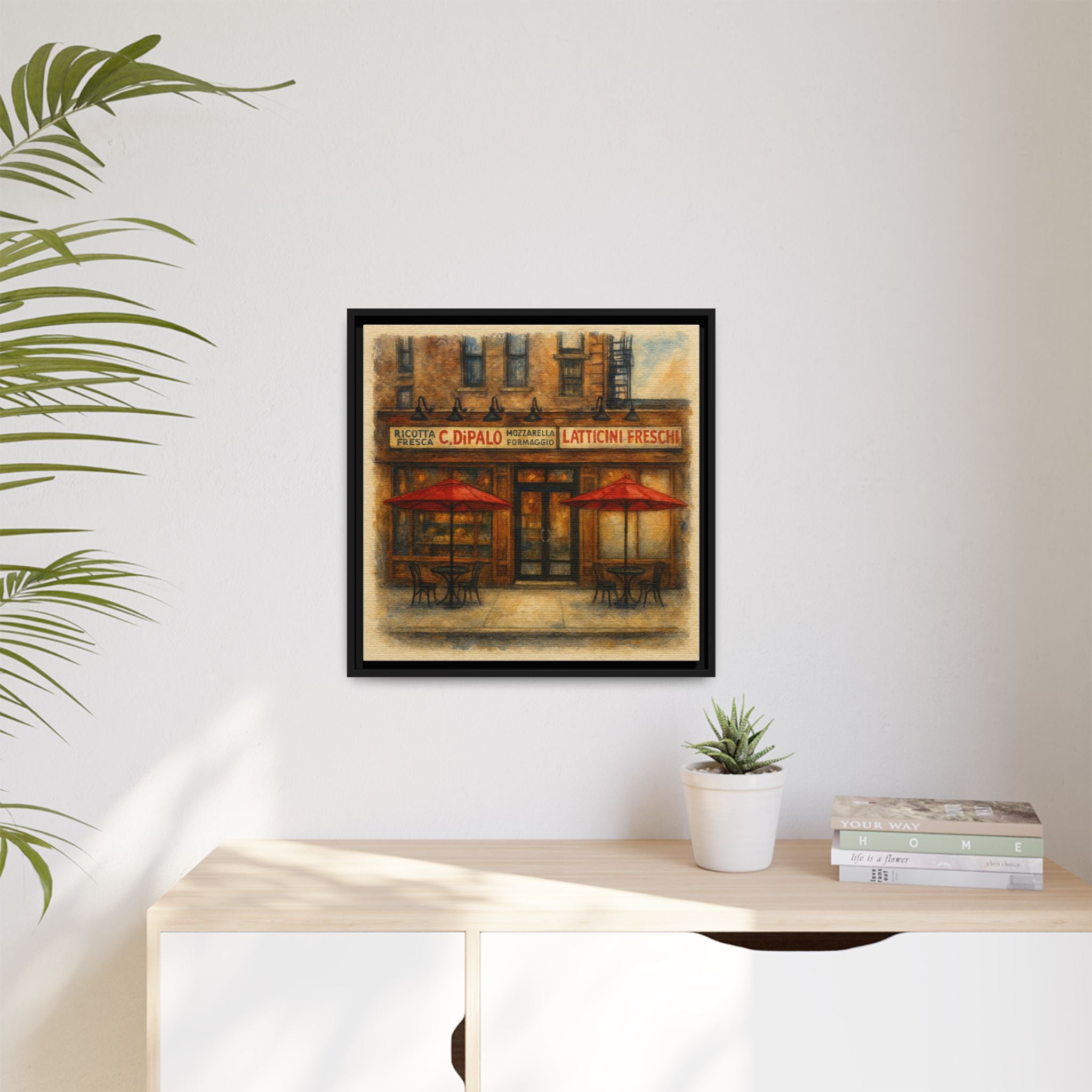 C Di Palo restaurant art anniversary gift framed print