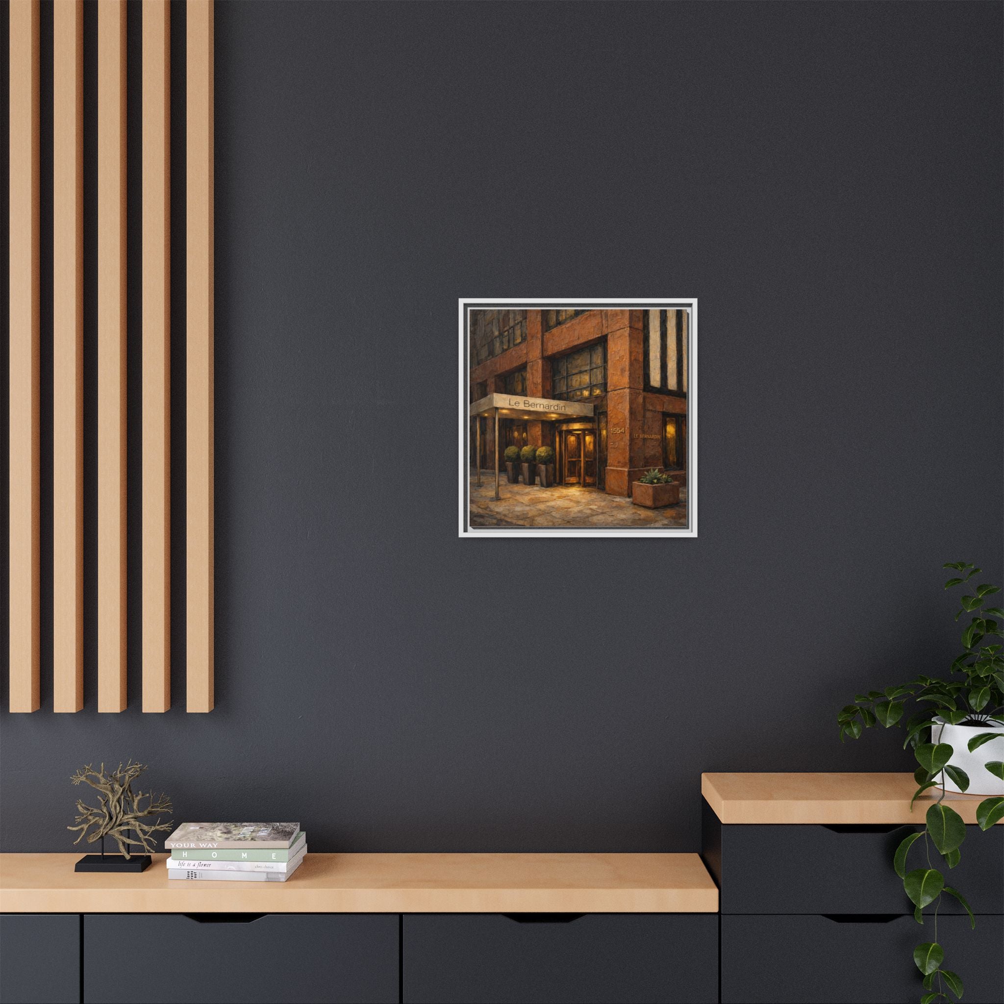 Le Bernardin — Restaurant Print | Matte Canvas + Wooden Frame