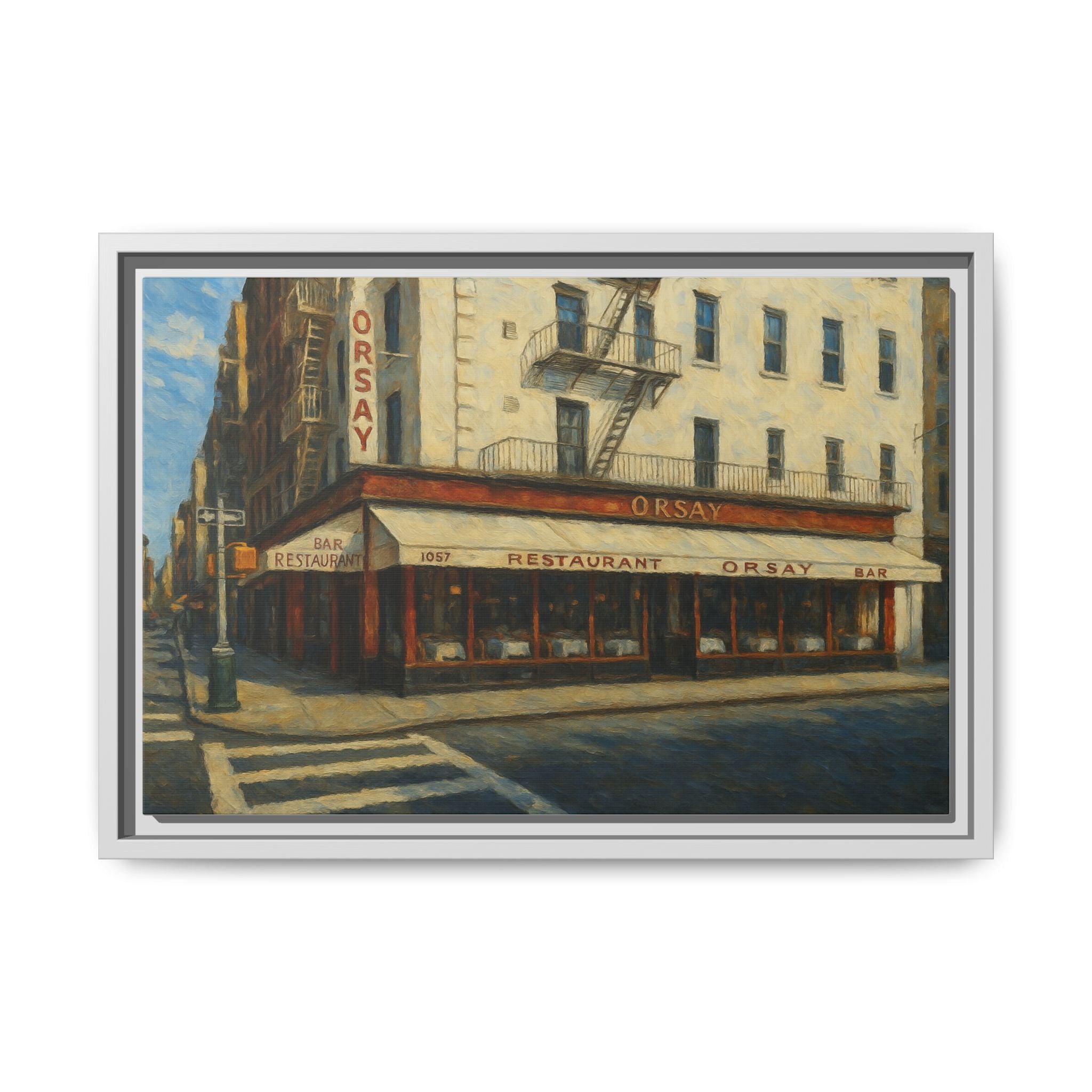 Orsay — Restaurant Print | Matte Canvas + Wooden Frame