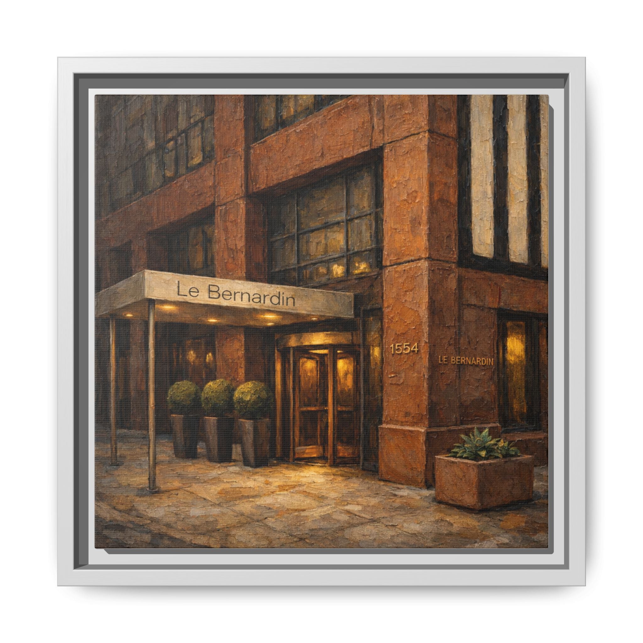 Le Bernardin — Restaurant Print | Matte Canvas + Wooden Frame