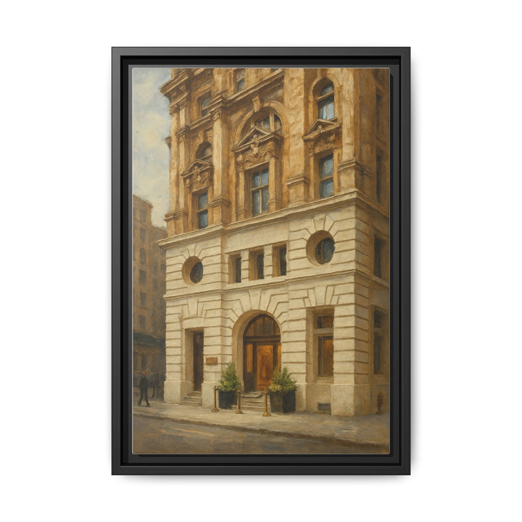 Beef Bar New York — Restaurant Print | Matte Canvas + Wooden Frame