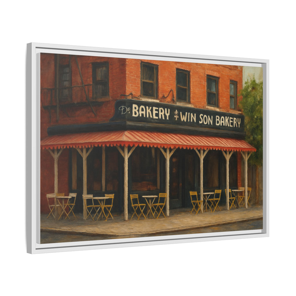 Win Son Bakery — Restaurant Print | Matte Canvas + Wooden Frame