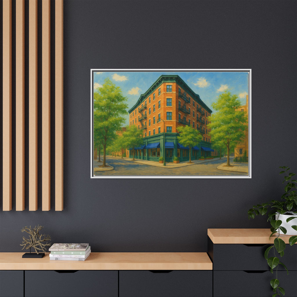 The Mary Lane — Restaurant Print | Matte Canvas + Wooden Frame