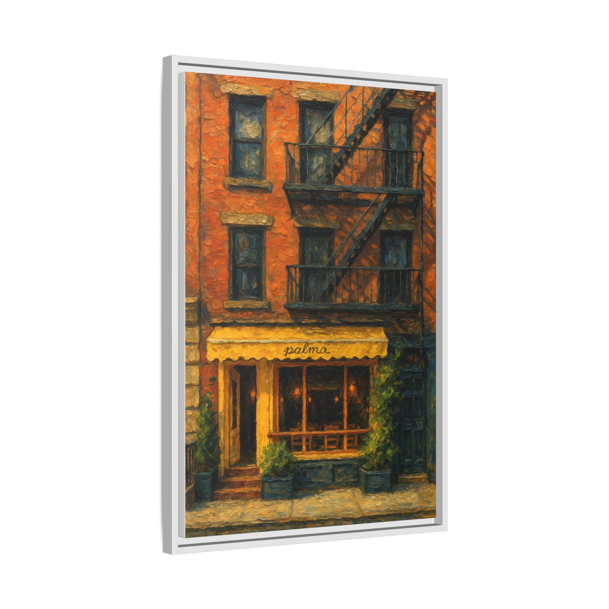 Palma II — Restaurant Print | Matte Canvas + Wooden Frame