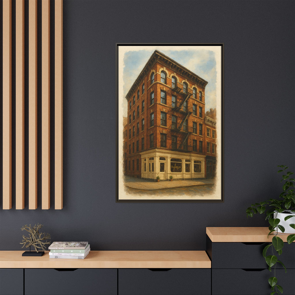 Don Angie — Restaurant Print | Matte Canvas + Wooden Frame
