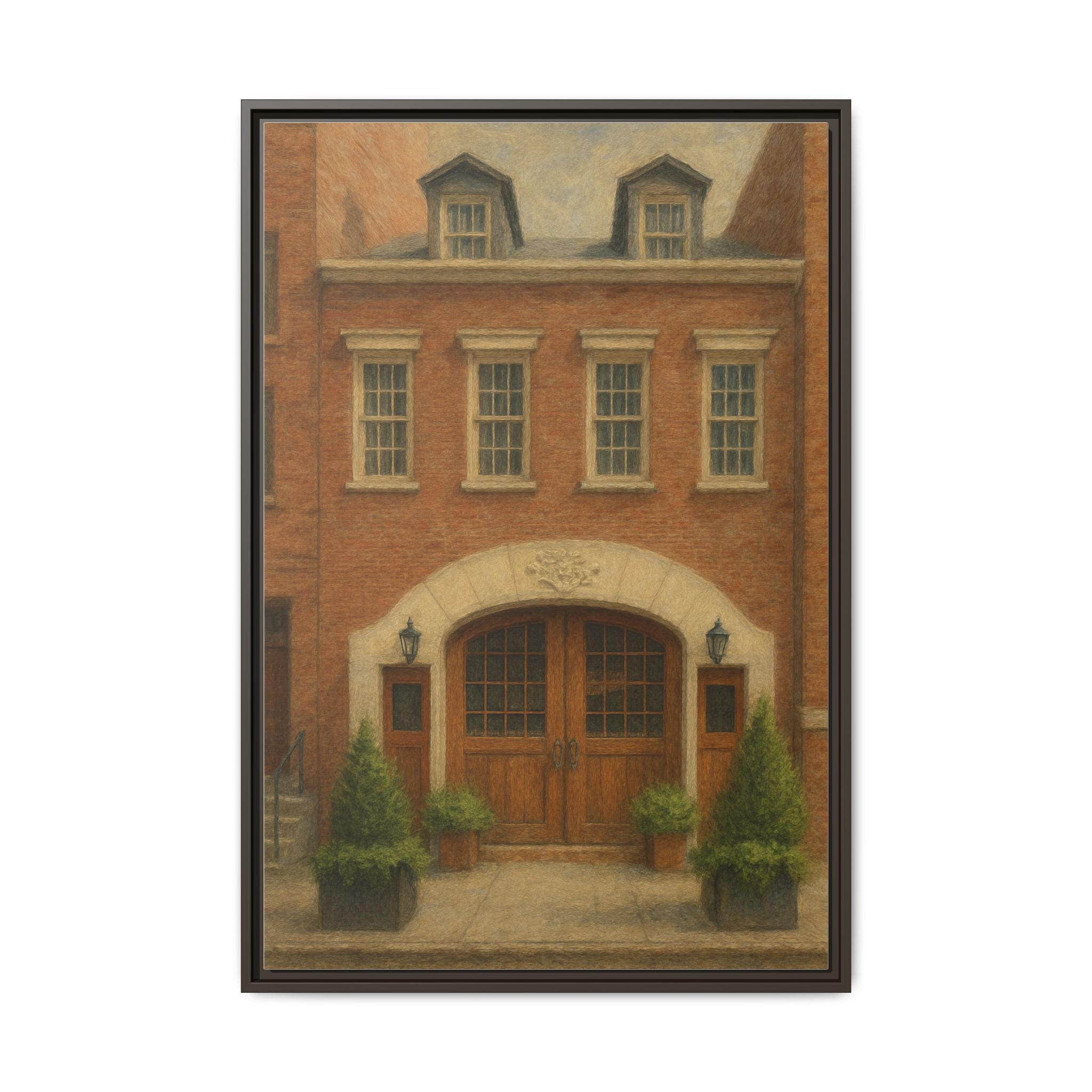 One If By Land, Two If By Sea — Restaurant Print | Matte Canvas + Wooden Frame