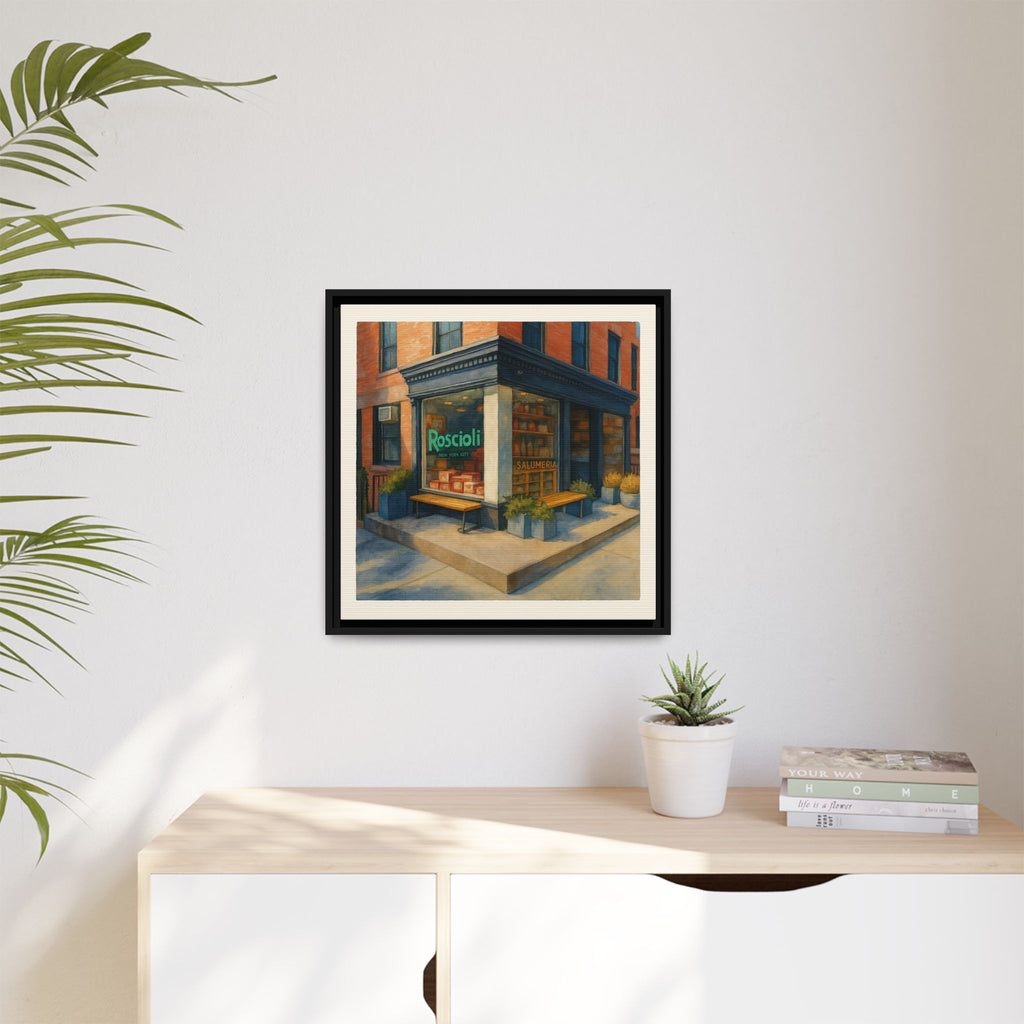 Roscioli Restaurant — Restaurant Print | Matte Canvas + Wooden Frame