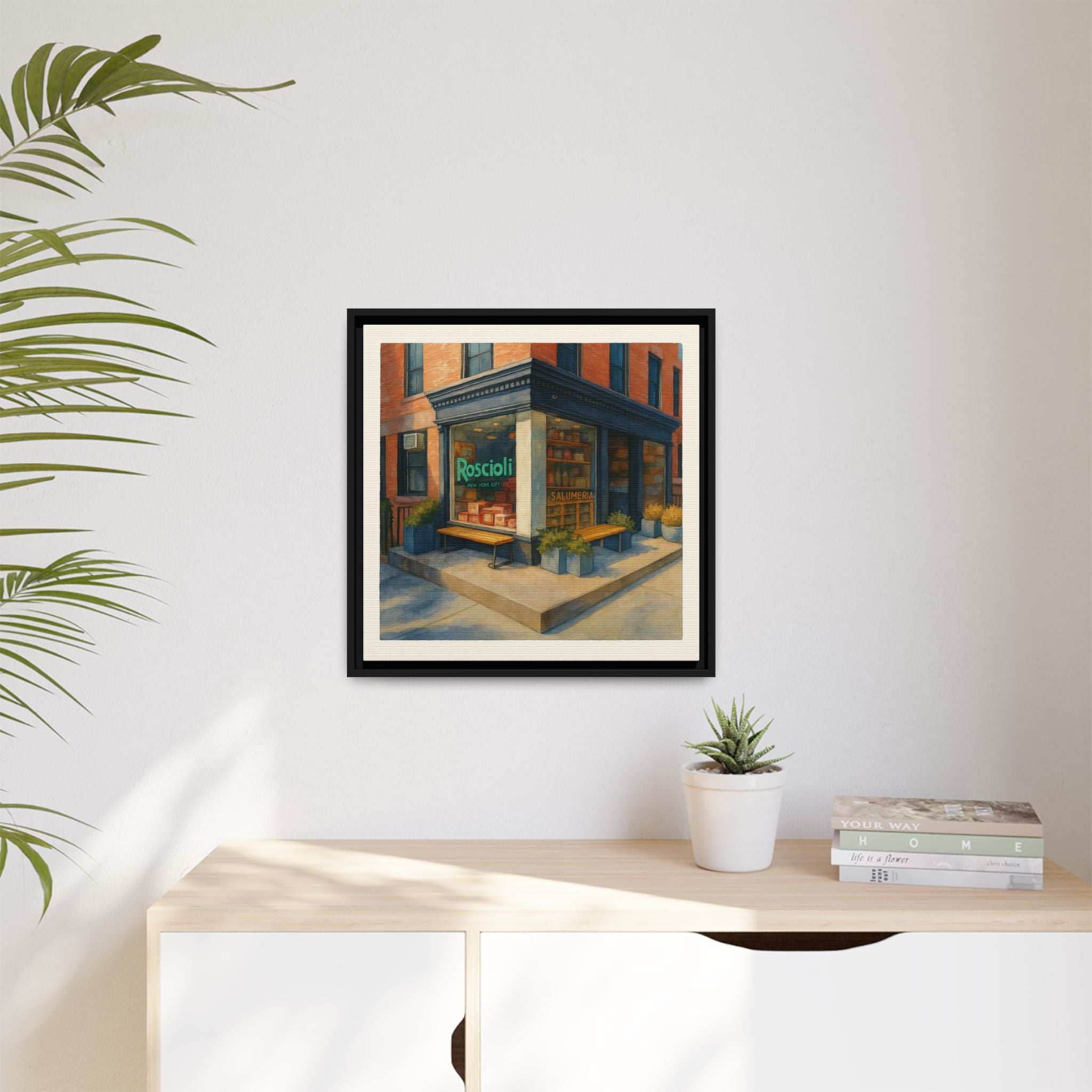 Roscioli Restaurant — Restaurant Print | Matte Canvas + Wooden Frame