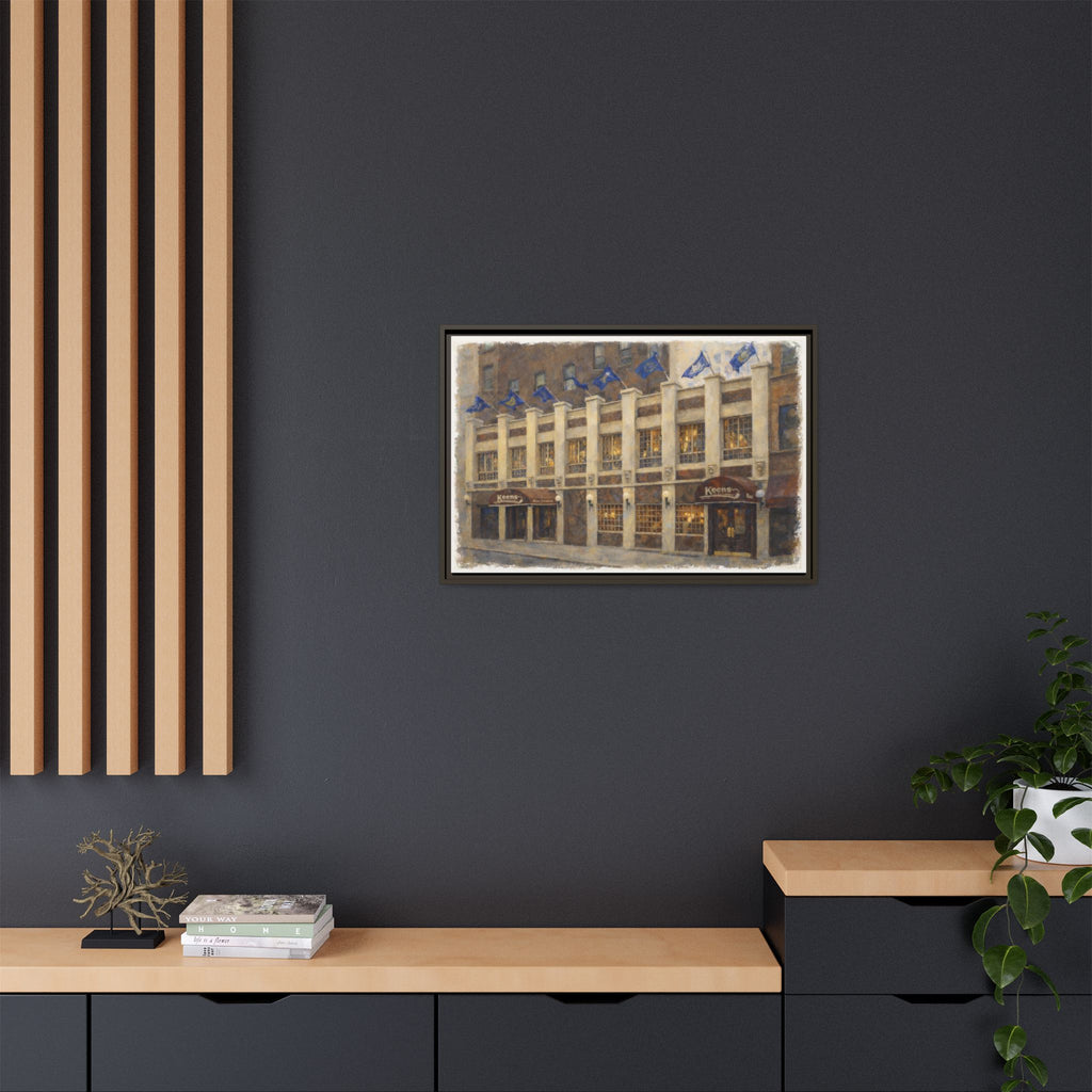 Keens Steakhouse — Restaurant Print | Matte Canvas + Wooden Frame