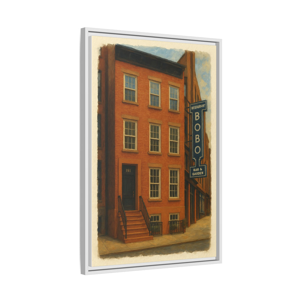 Bobo Restaurant — Restaurant Print | Matte Canvas + Wooden Frame