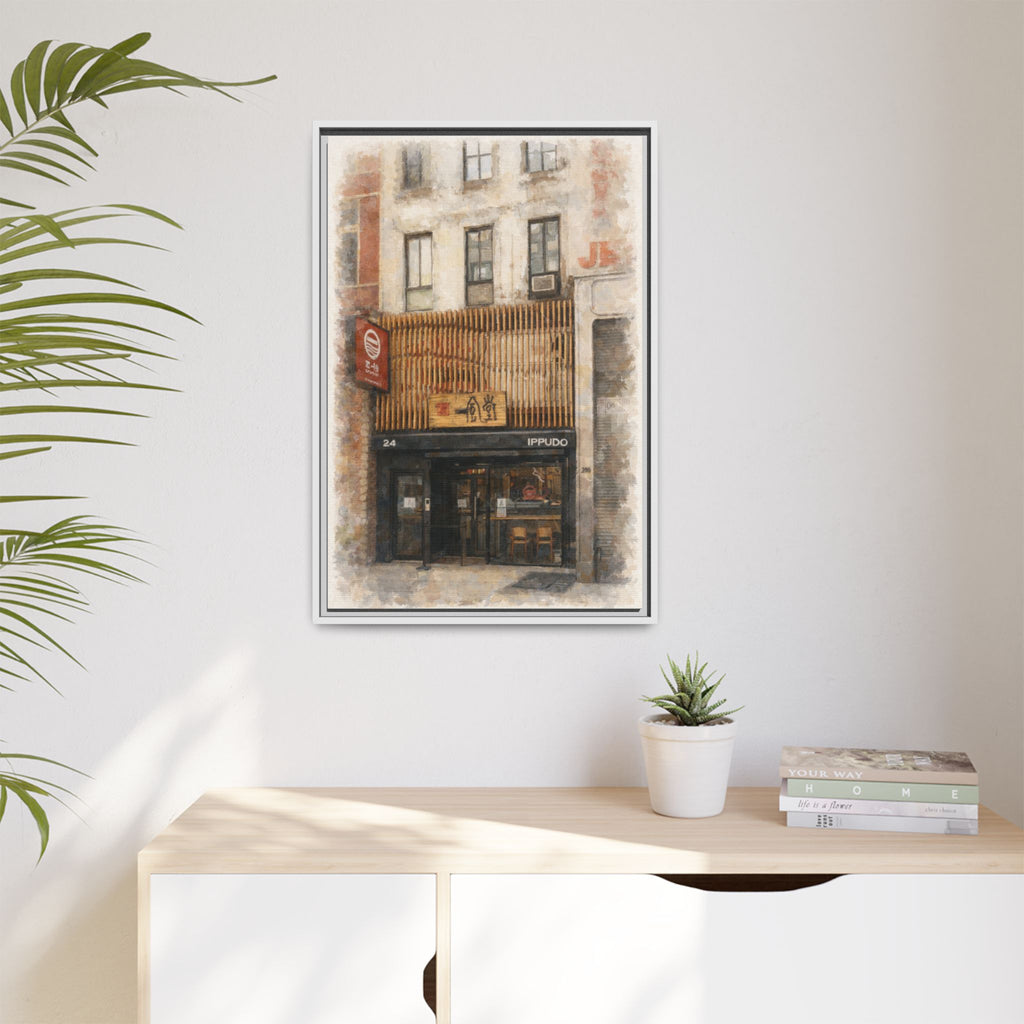 Ippudo restaurant painting engagement gift NYC dining