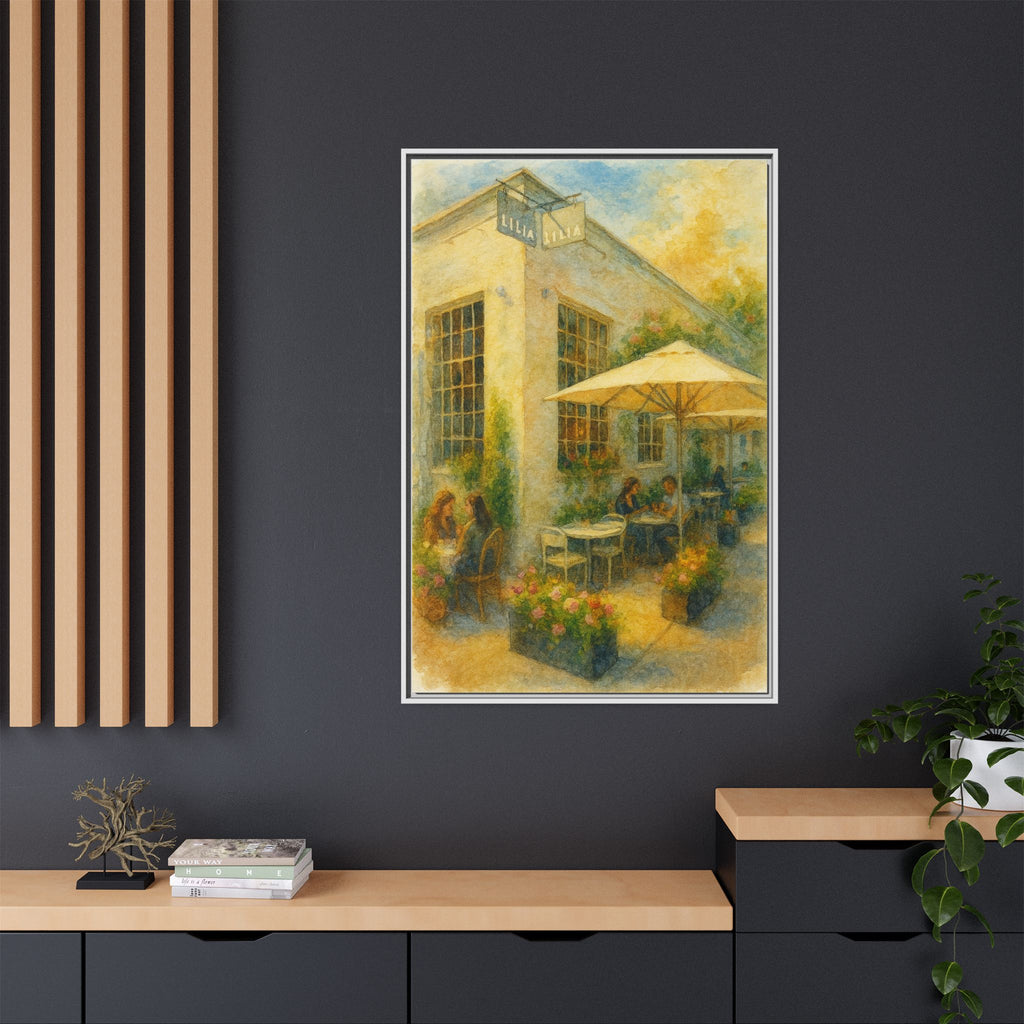 Lilia — Restaurant Print | Matte Canvas + Wooden Frame
