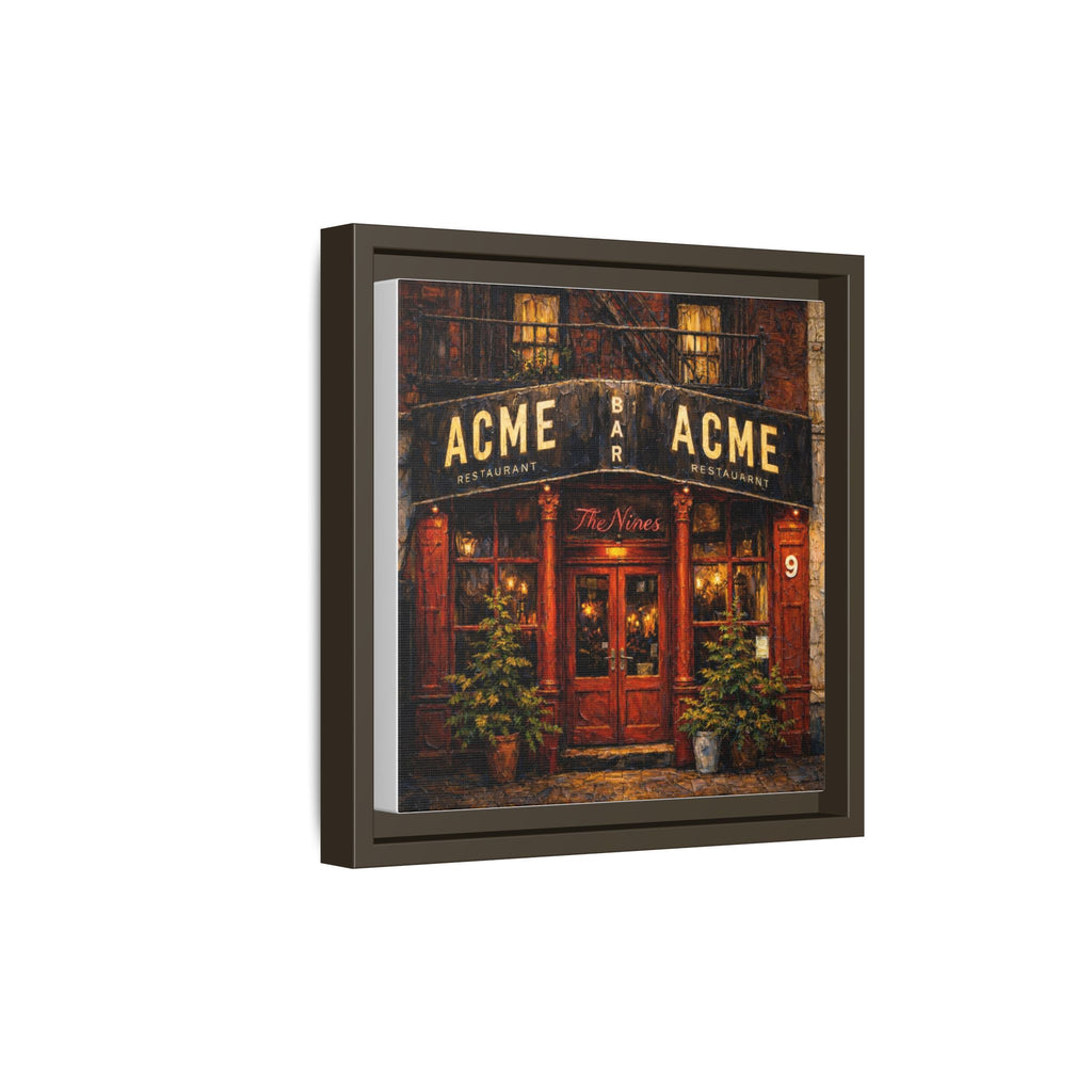 The Nines — Restaurant Print | Matte Canvas + Wooden Frame