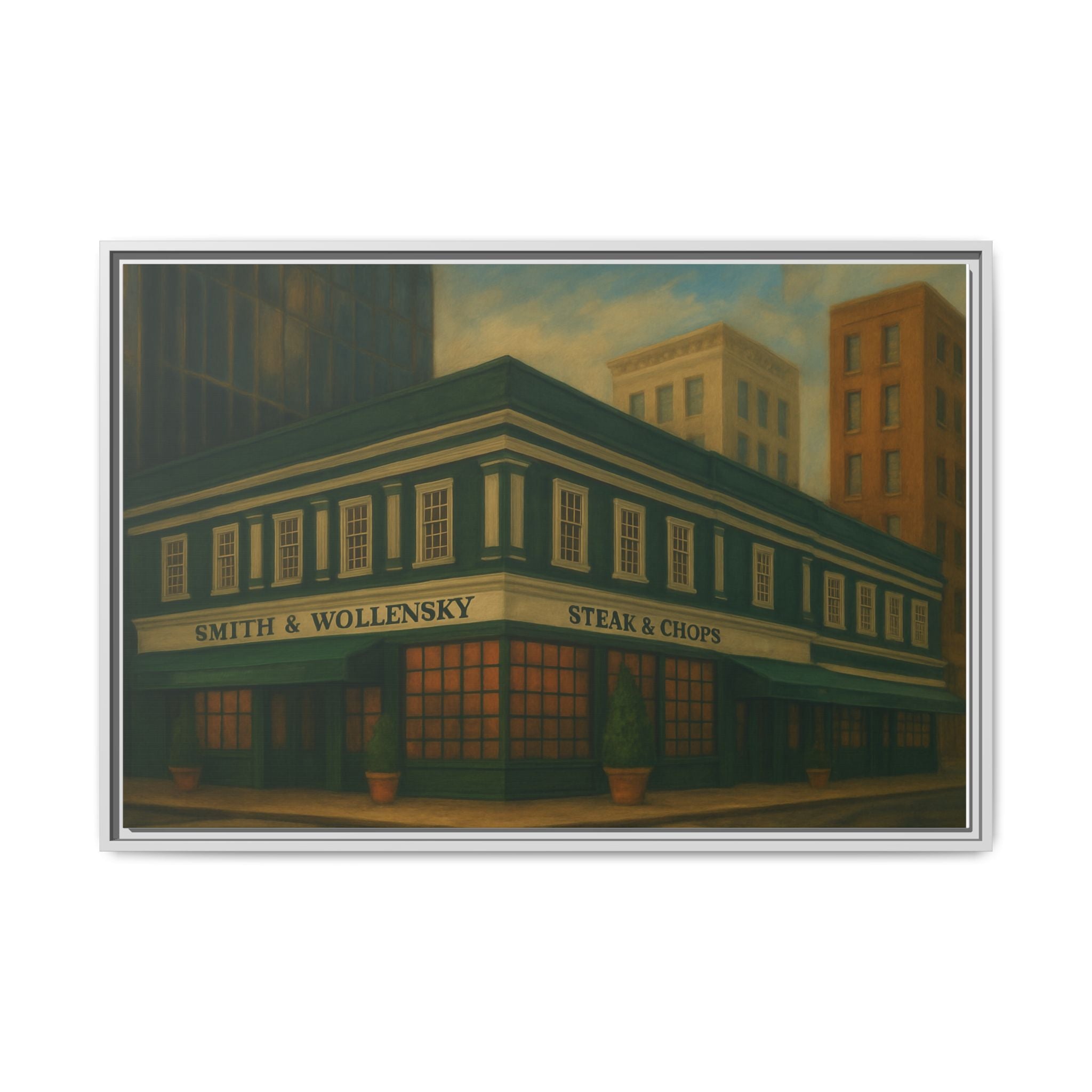 Smith and Wollensky — Restaurant Print | Matte Canvas + Wooden Frame
