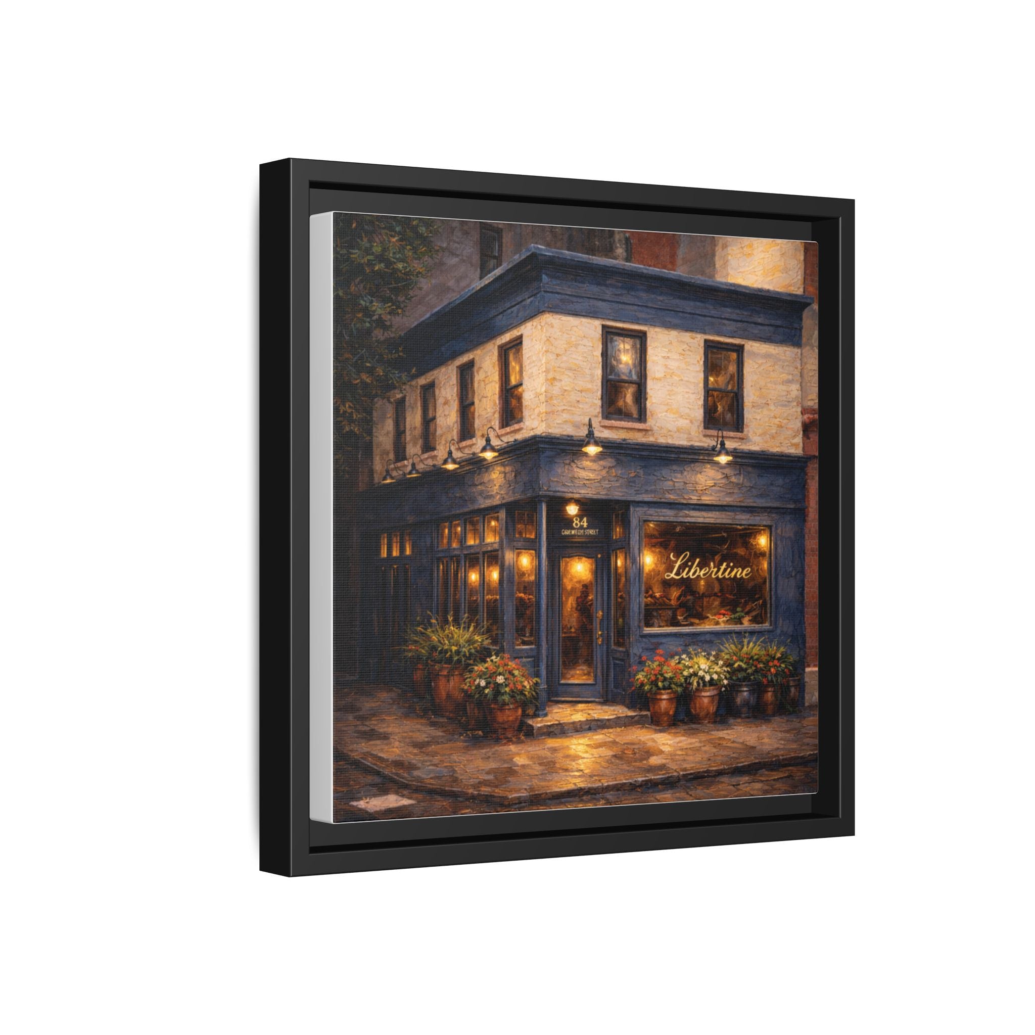 Libertine NYC restaurant painting framed canvas wall art
