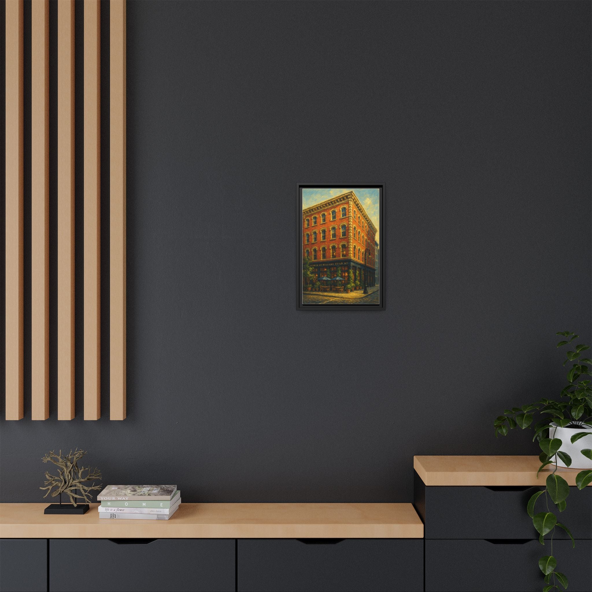 La Mercerie at the Guild — Restaurant Print | Matte Canvas + Wooden Frame