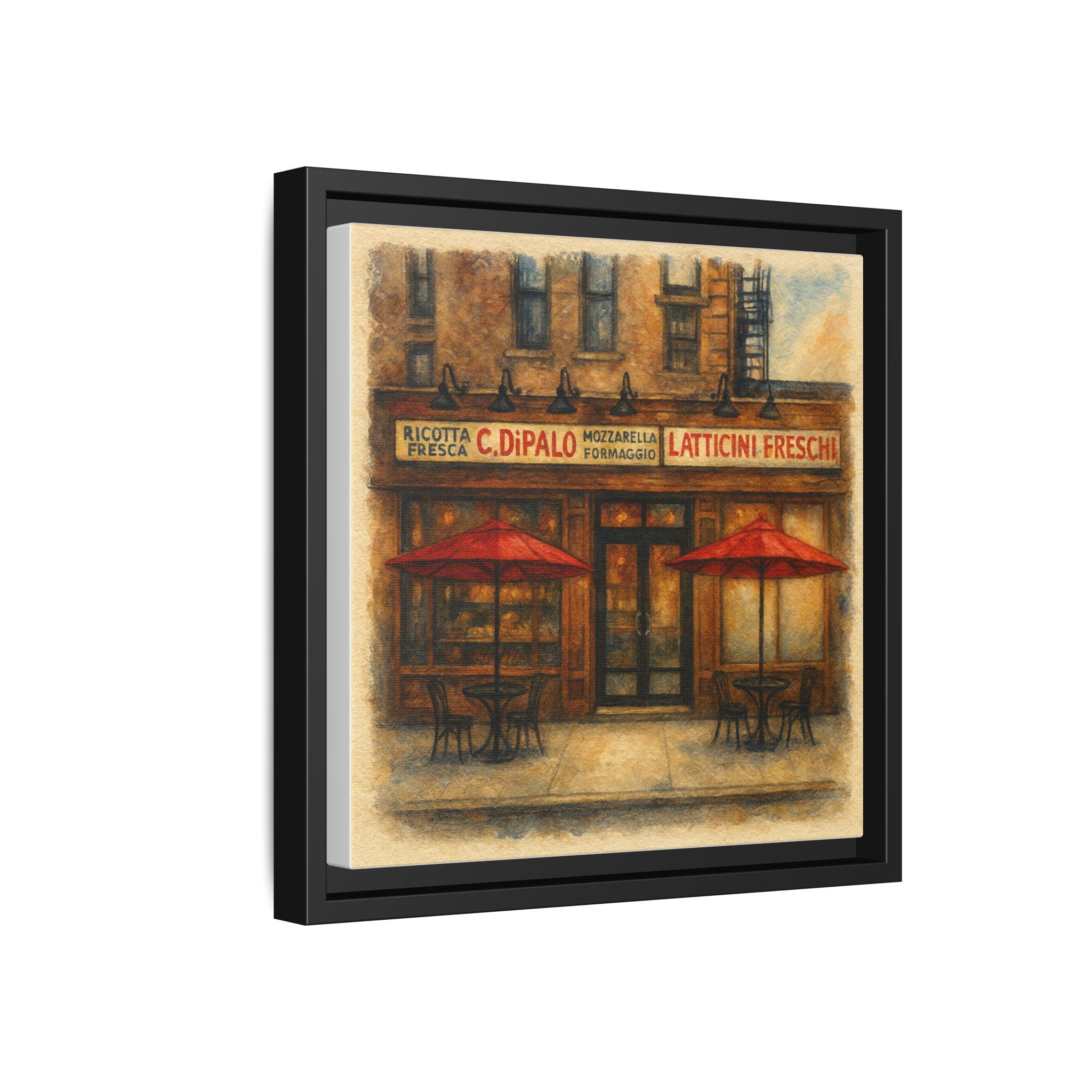 C Di Palo NYC restaurant painting framed canvas wall art