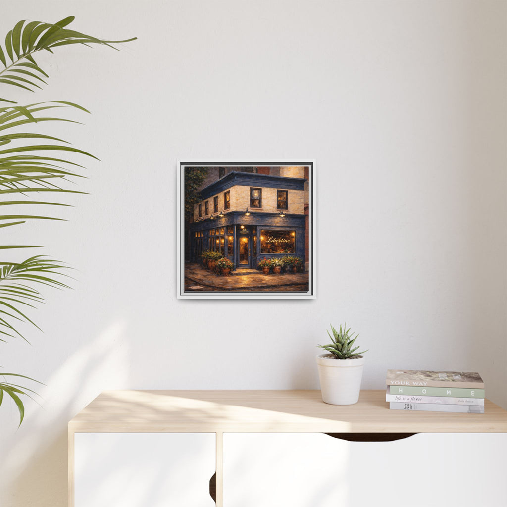 Libertine classic NYC restaurant poster framed wall art