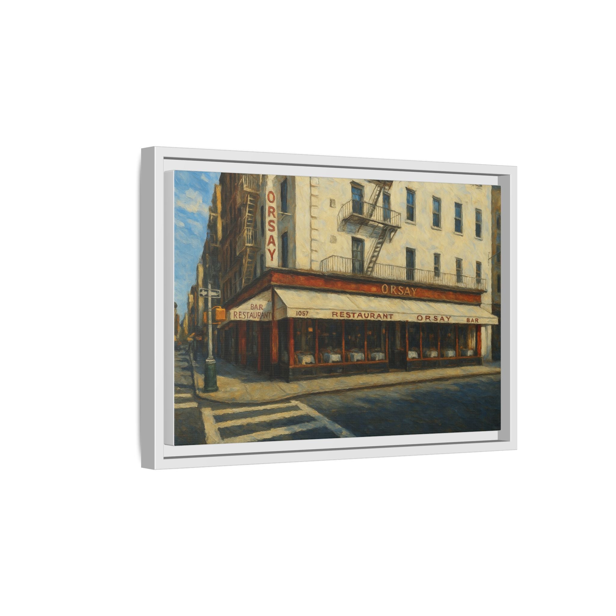 Orsay — Restaurant Print | Matte Canvas + Wooden Frame