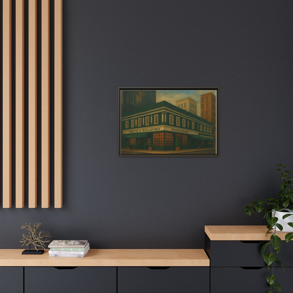 Smith and Wollensky — Restaurant Print | Matte Canvas + Wooden Frame