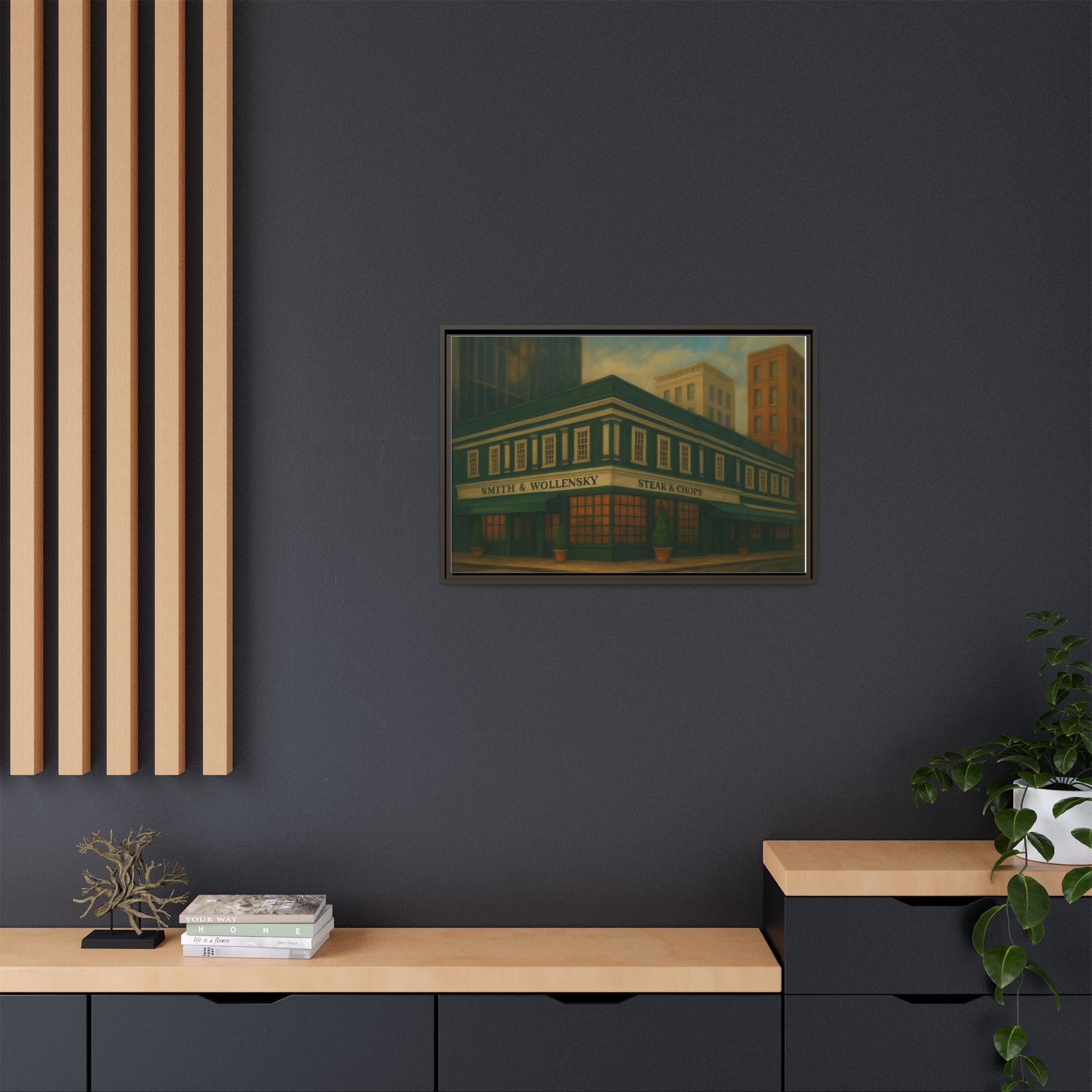 Smith and Wollensky — Restaurant Print | Matte Canvas + Wooden Frame