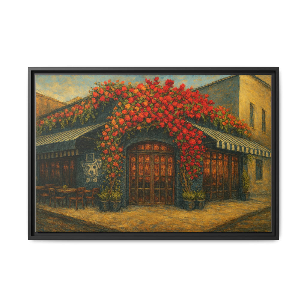 LouLou NYC restaurant painting framed canvas wall art