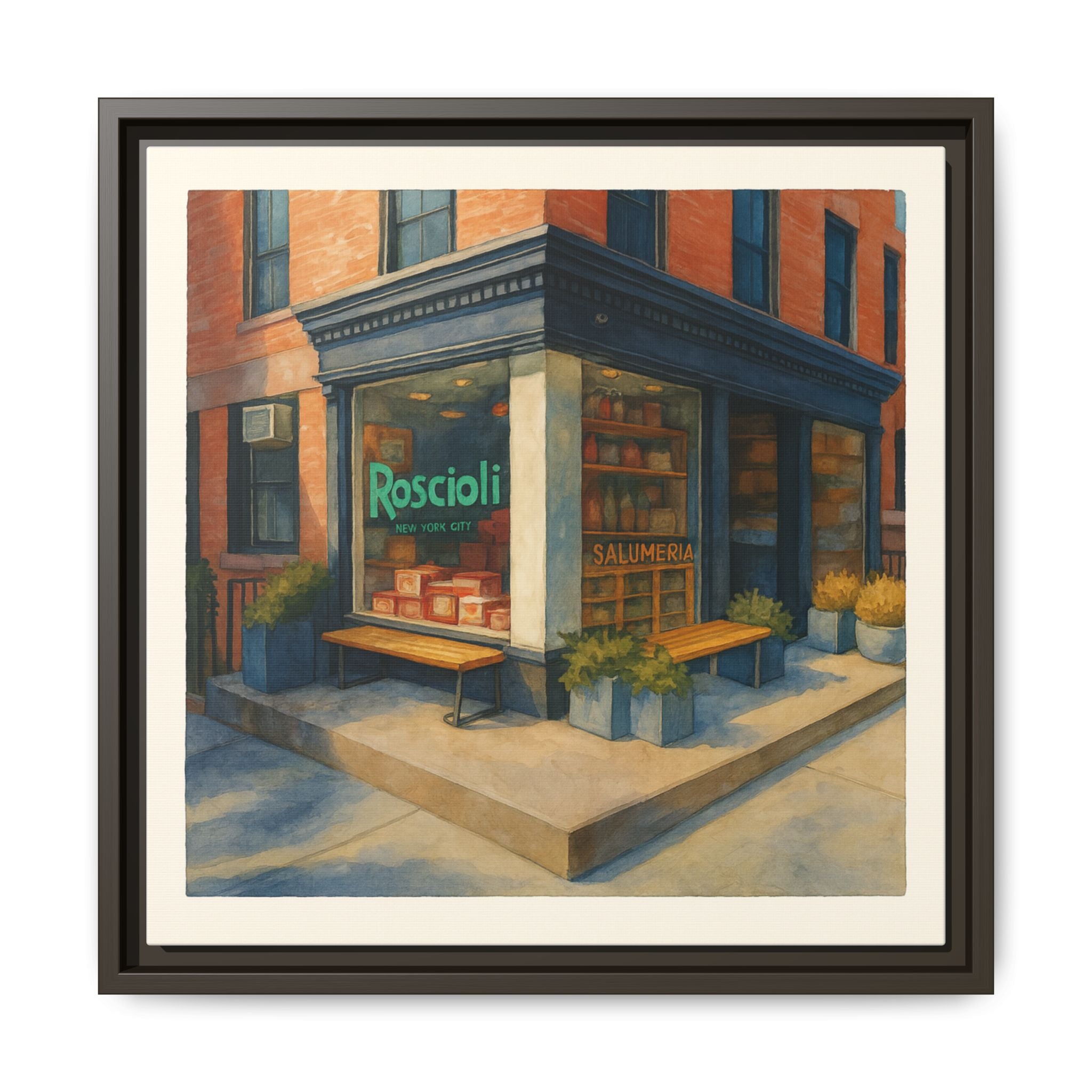 Roscioli Restaurant — Restaurant Print | Matte Canvas + Wooden Frame