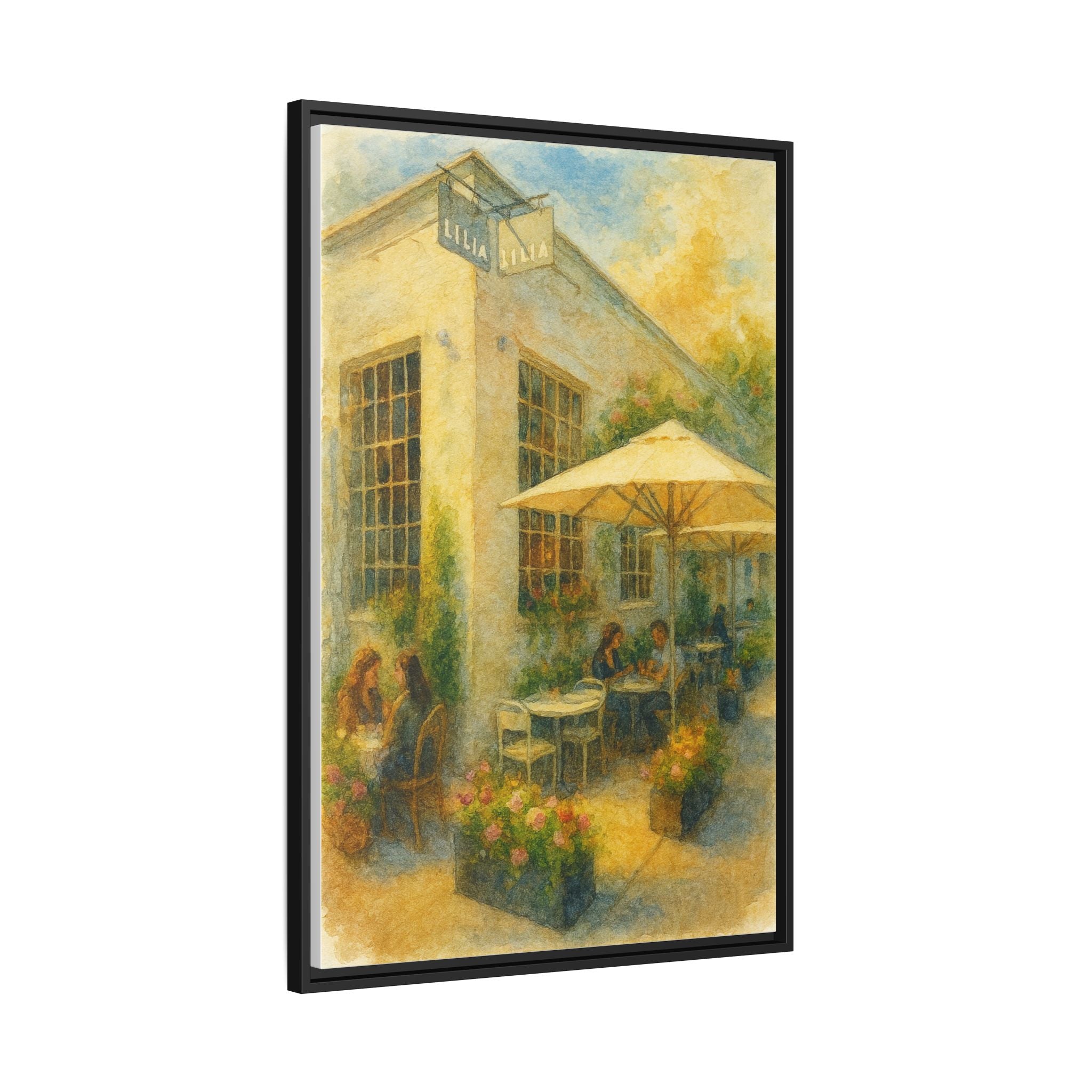 Lilia — Restaurant Print | Matte Canvas + Wooden Frame