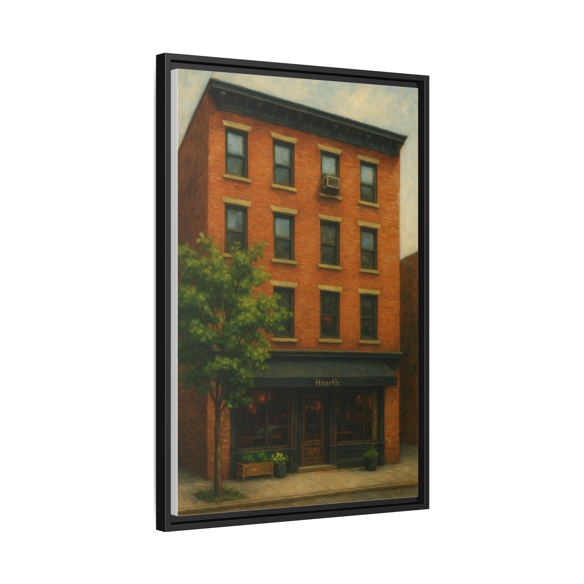 Hearth — Restaurant Print | Matte Canvas + Wooden Frame