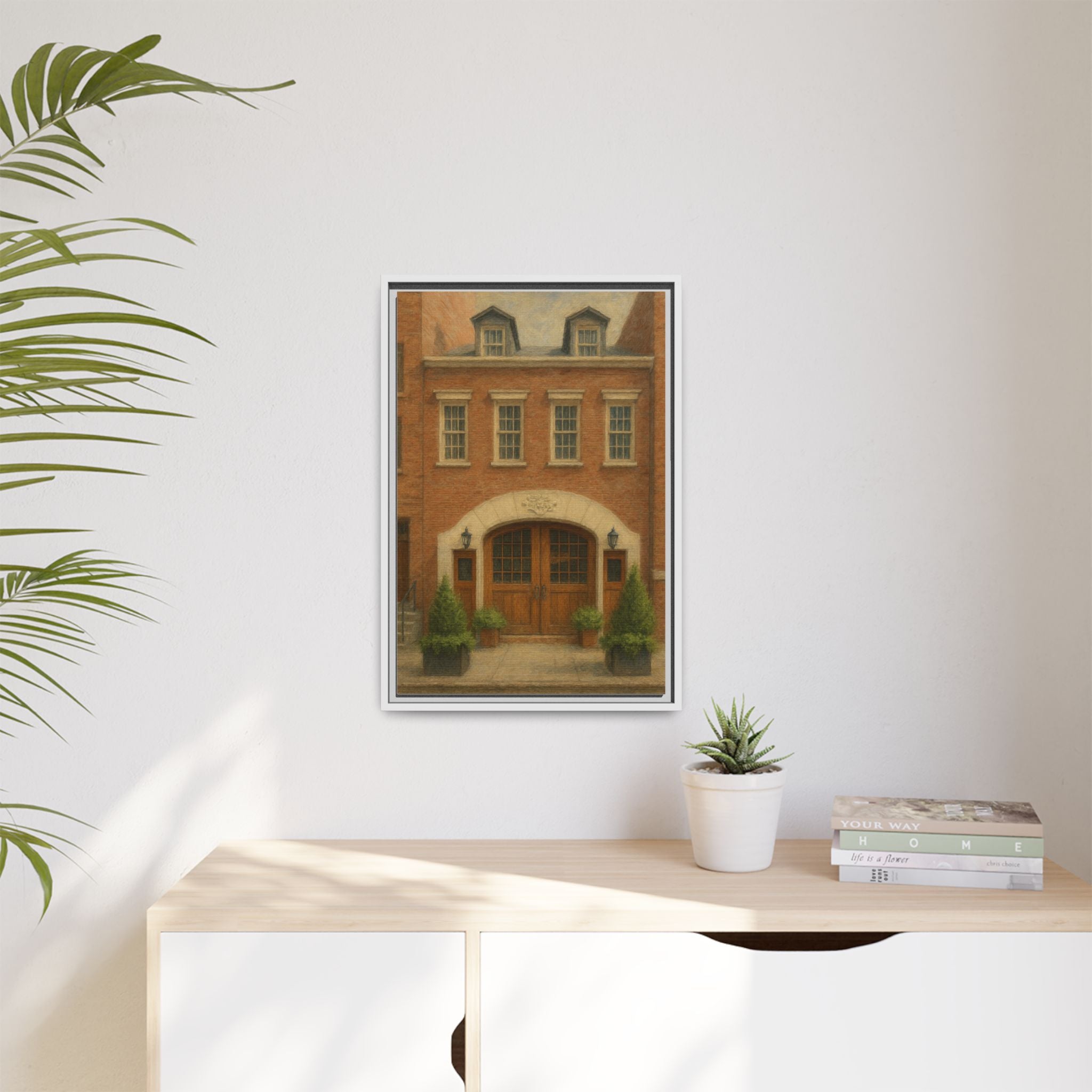 One If By Land, Two If By Sea — Restaurant Print | Matte Canvas + Wooden Frame