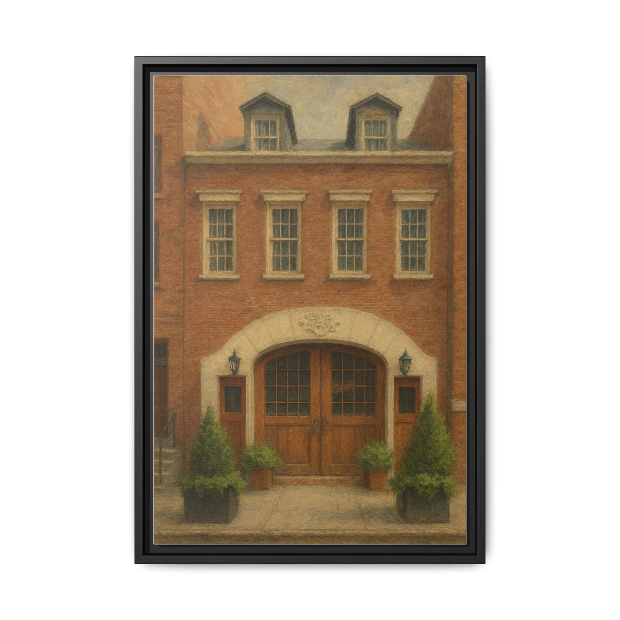 One If By Land, Two If By Sea — Restaurant Print | Matte Canvas + Wooden Frame