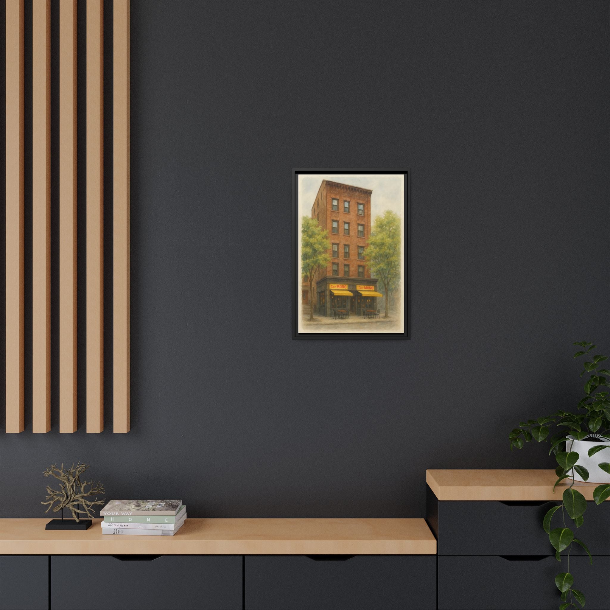 Casa Mono — Restaurant Print | Matte Canvas + Wooden Frame