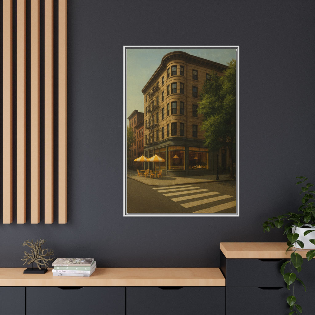 San Sabino Restaurant — Restaurant Print | Matte Canvas + Wooden Frame