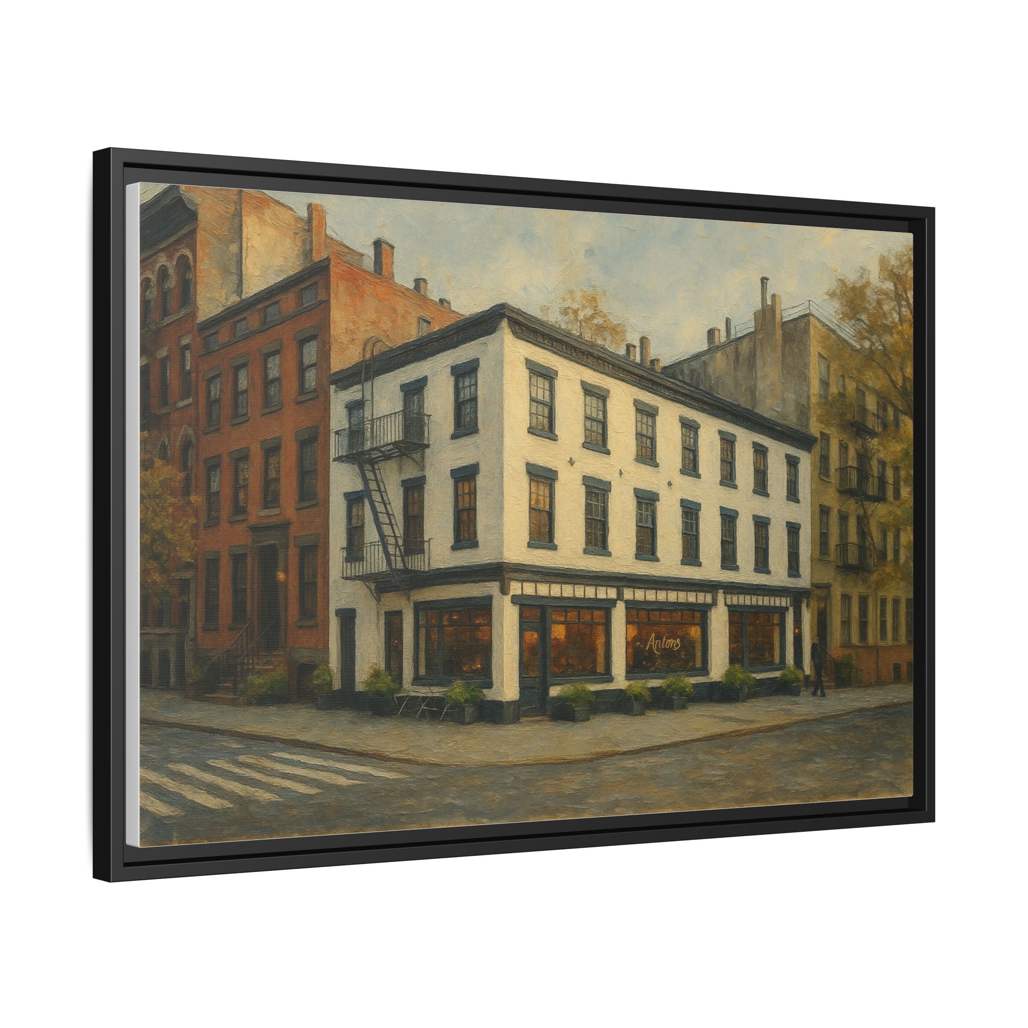 Anton's — Restaurant Print | Matte Canvas + Wooden Frame