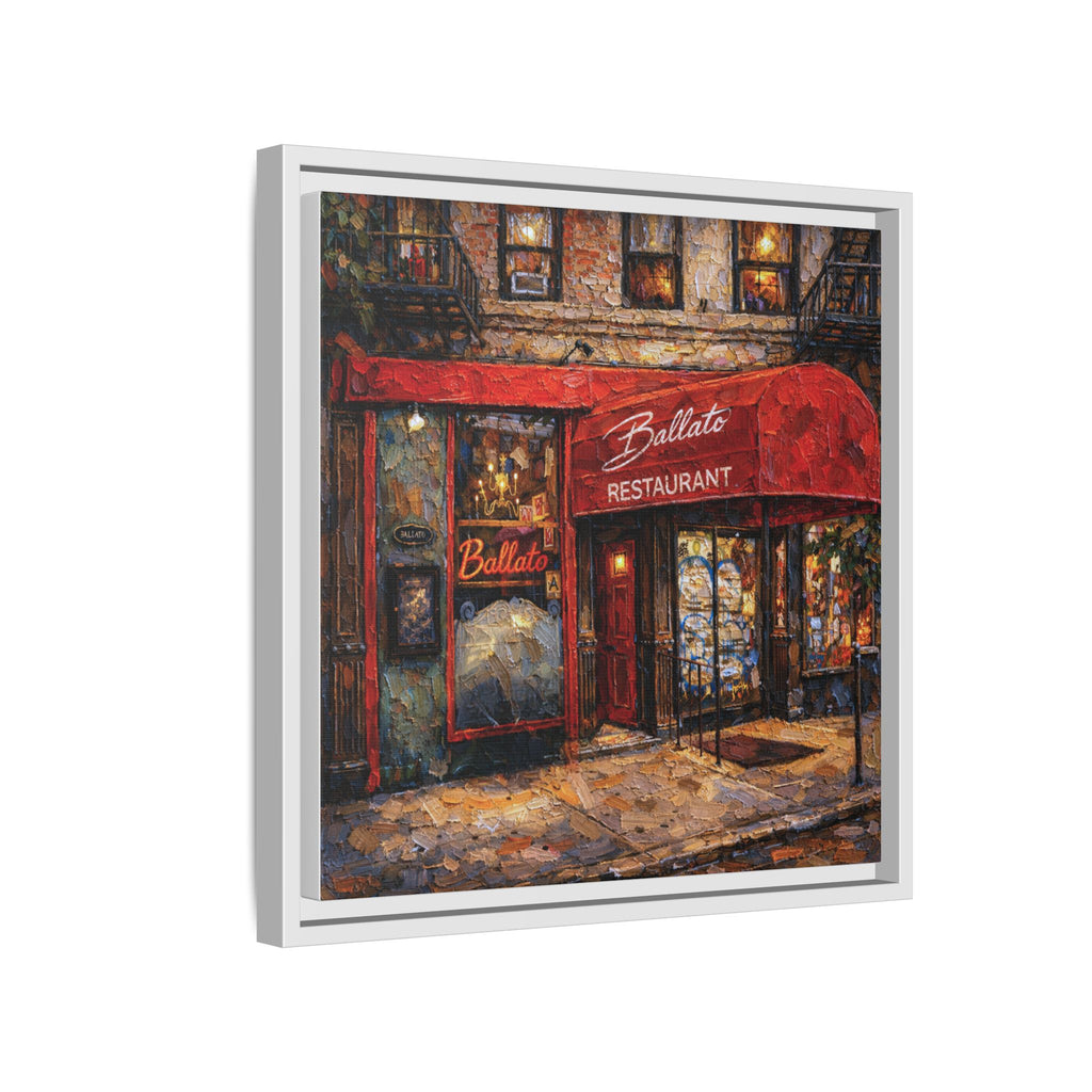 Emilio's Ballato — Restaurant Print | Matte Canvas + Wooden Frame