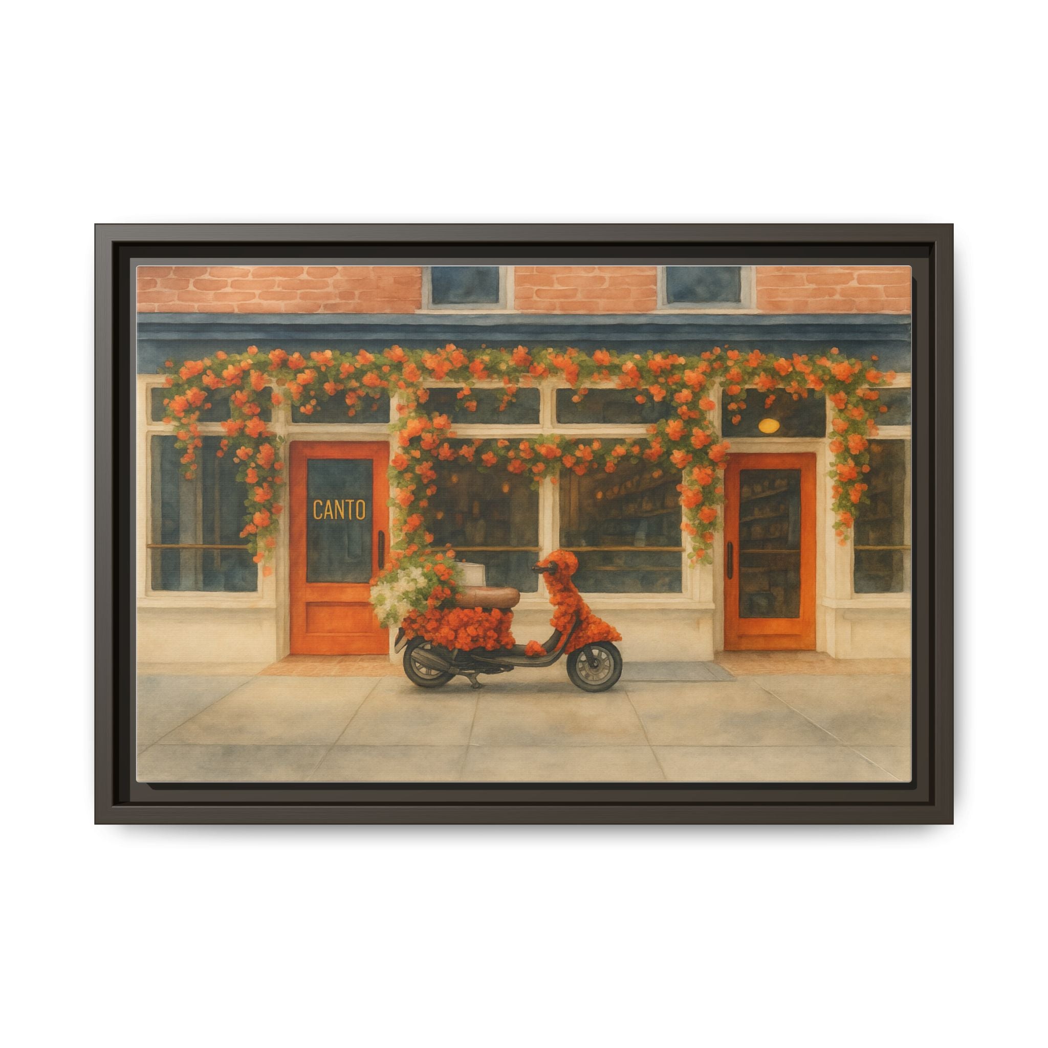 Canto West Village — Restaurant Print | Matte Canvas + Wooden Frame