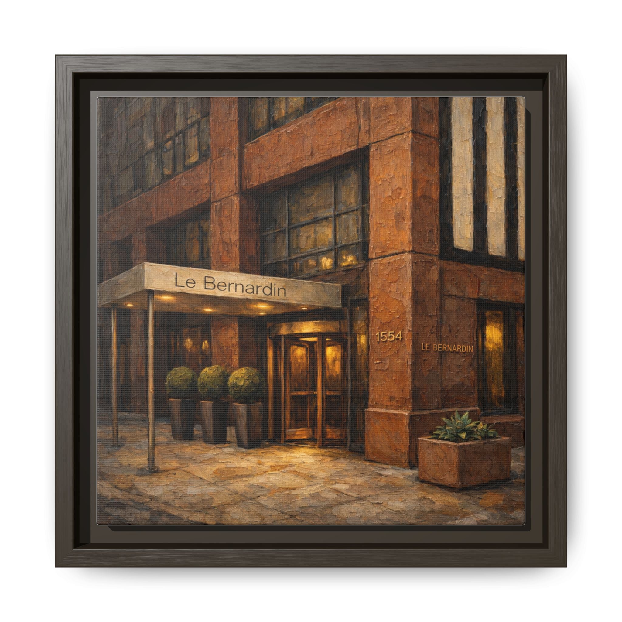 Le Bernardin — Restaurant Print | Matte Canvas + Wooden Frame