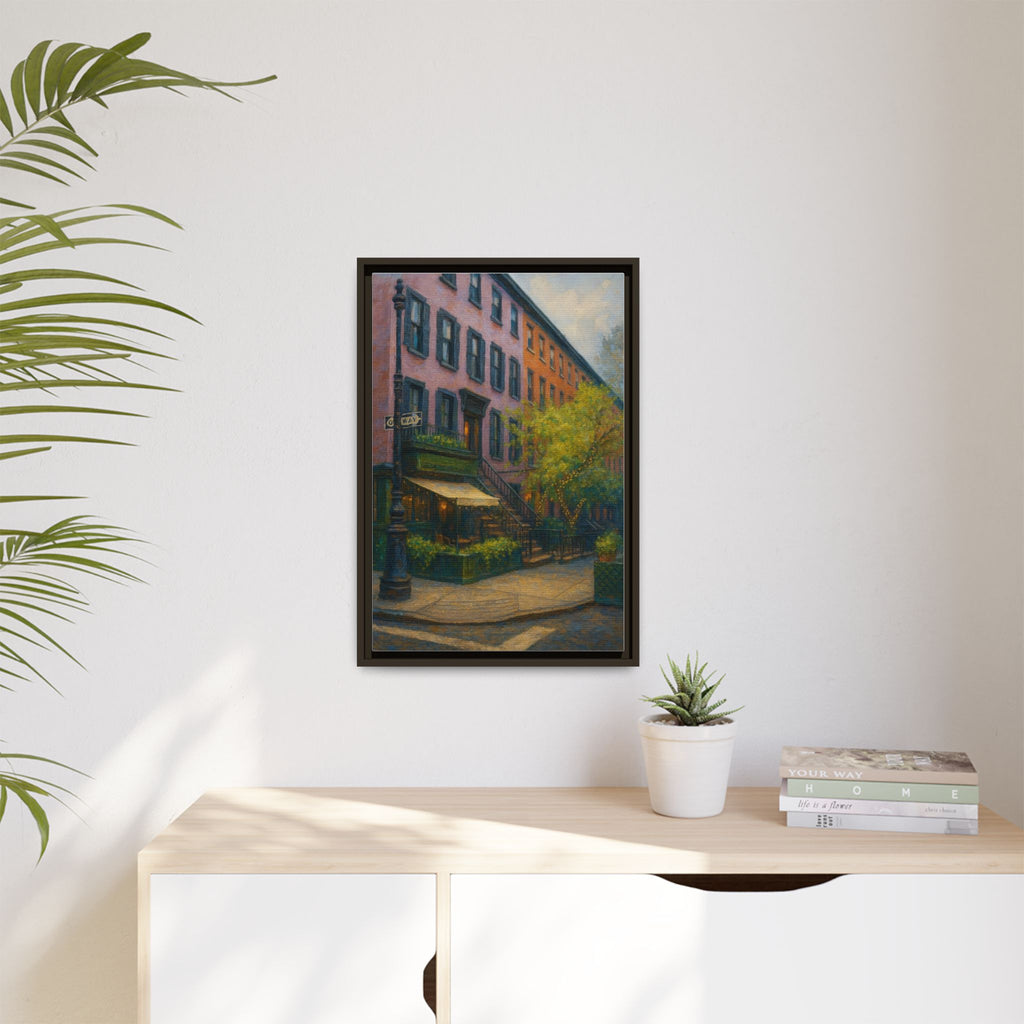 The Waverly Inn — Restaurant Print | Matte Canvas + Wooden Frame