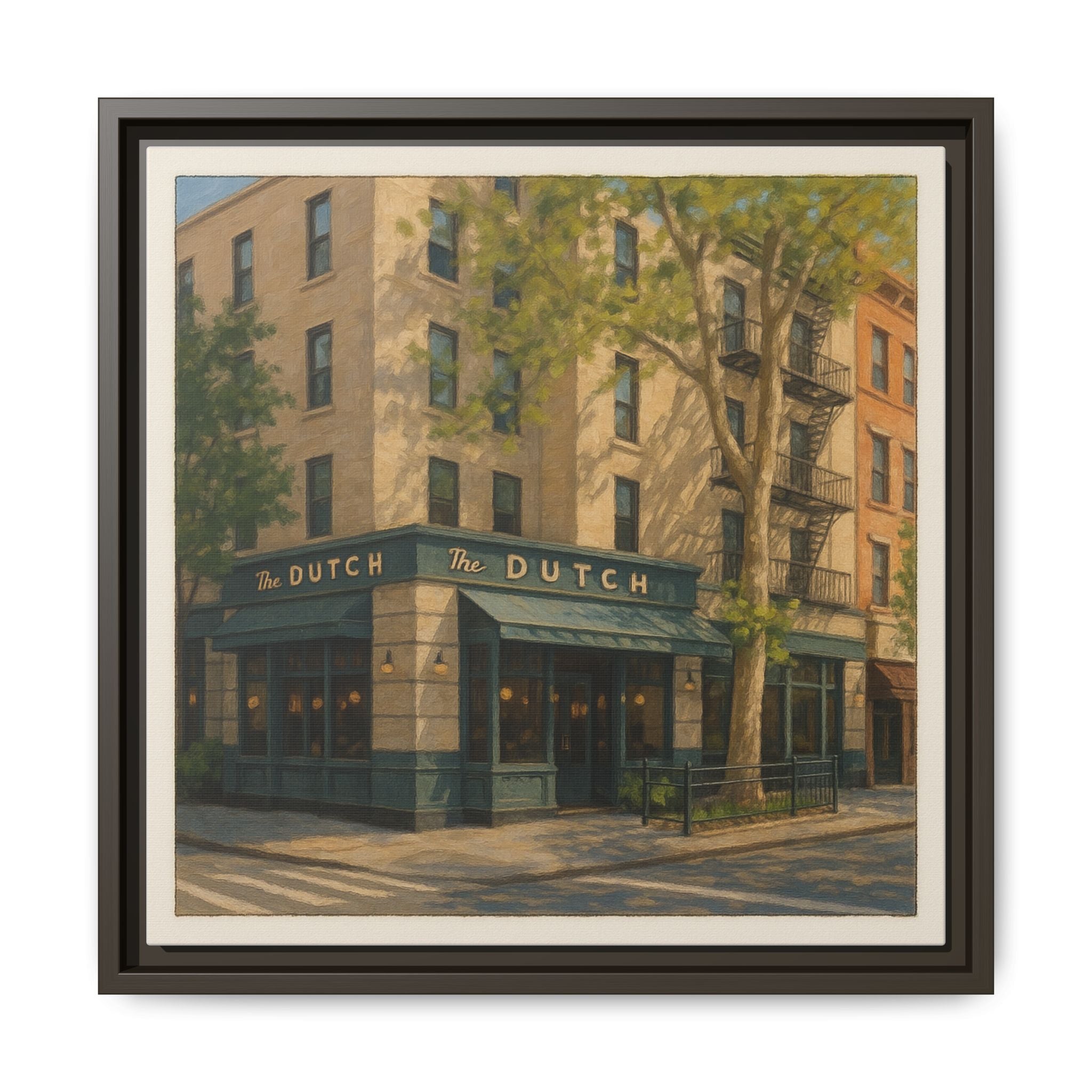 The Dutch — Restaurant Print | Matte Canvas + Wooden Frame