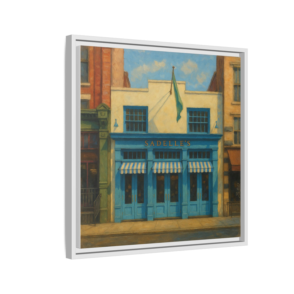 Sadelle's Restaurant — Restaurant Print | Matte Canvas + Wooden Frame