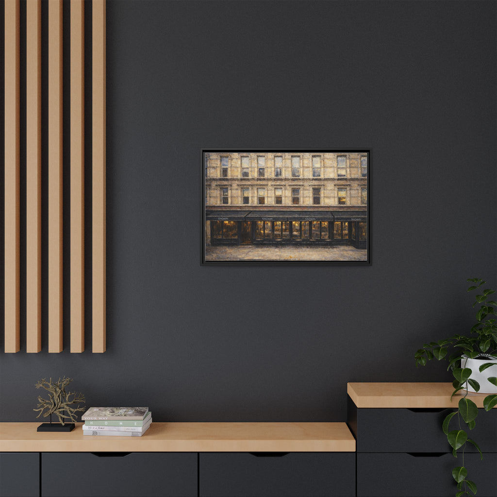 Via Carota — Restaurant Print | Matte Canvas + Wooden Frame