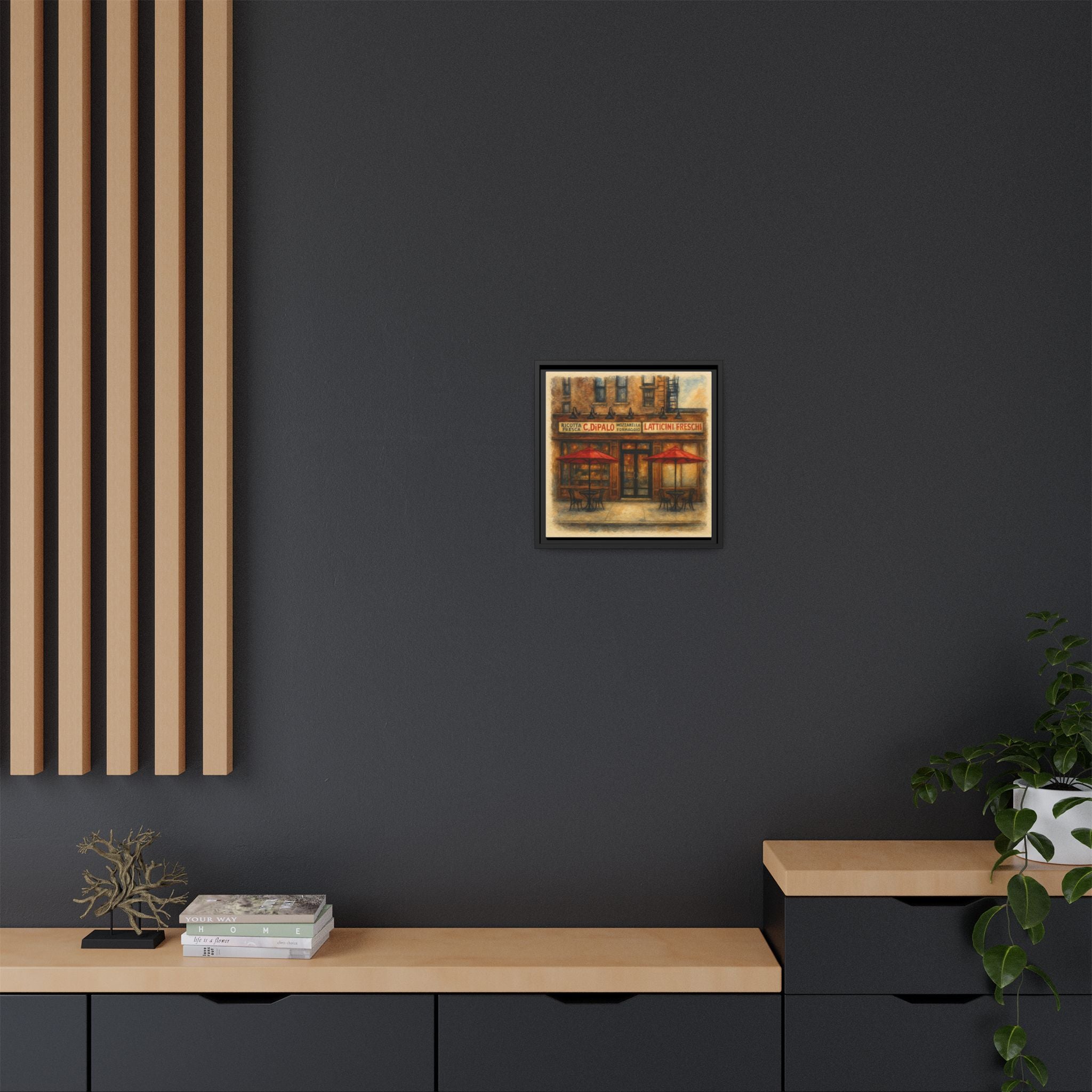 C Di Palo — Restaurant Print | Matte Canvas + Wooden Frame