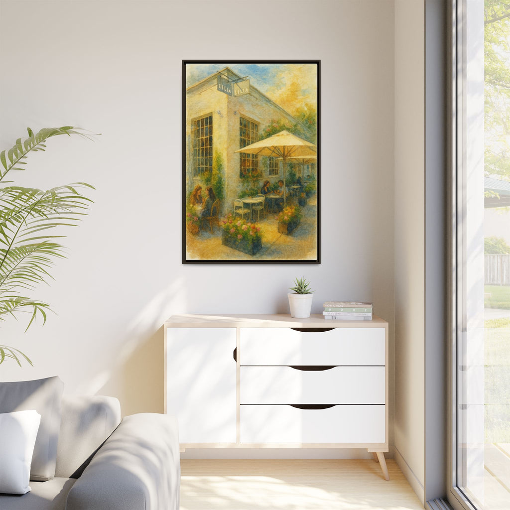 Lilia — Restaurant Print | Matte Canvas + Wooden Frame